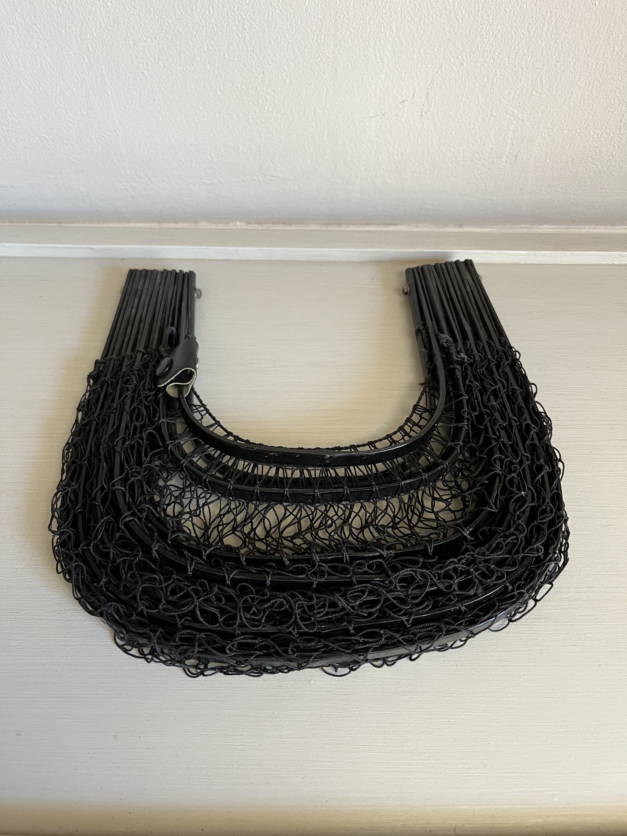 Secondhand vintage folding handbag/basket
