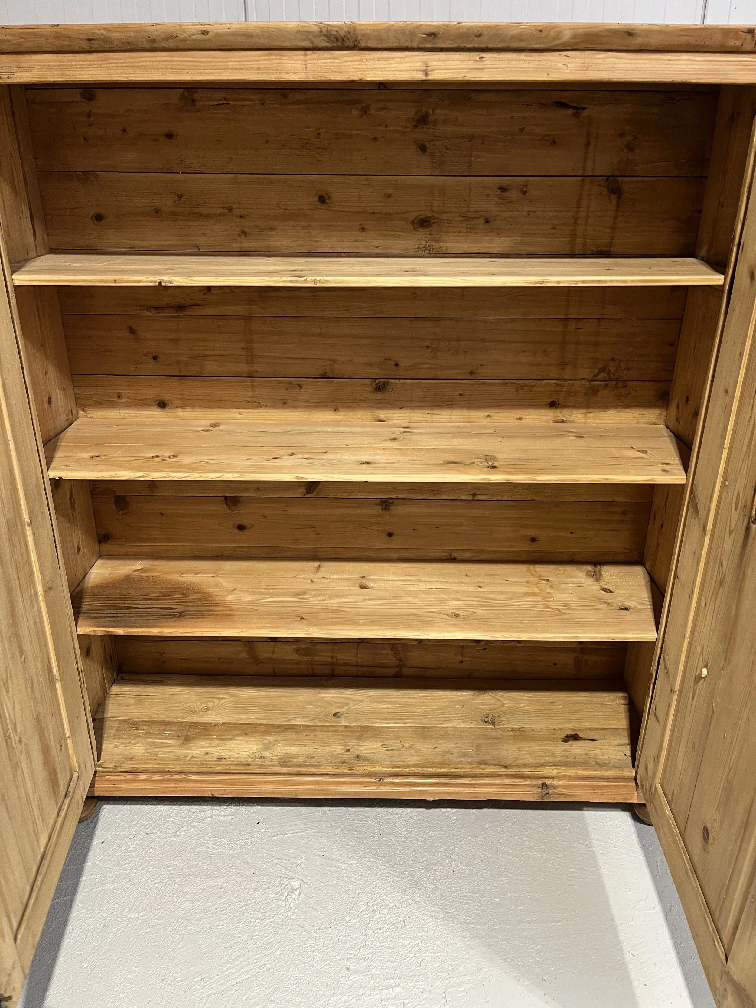 Vintage secondhand pine pantry cupboard