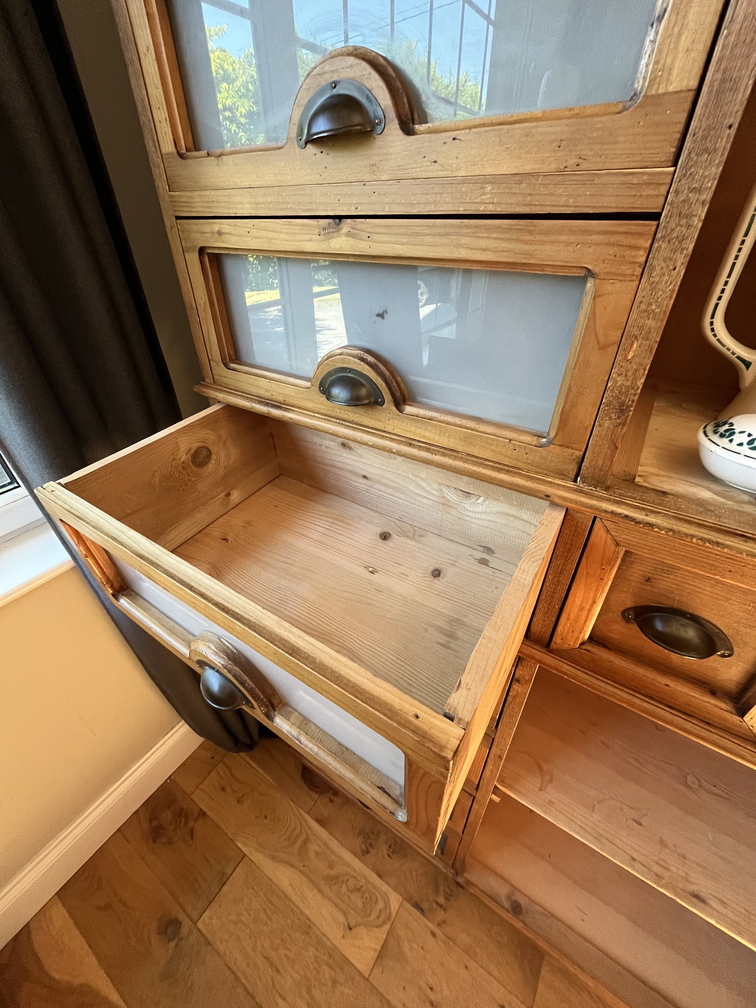 Secondhand vintage pine cabinet