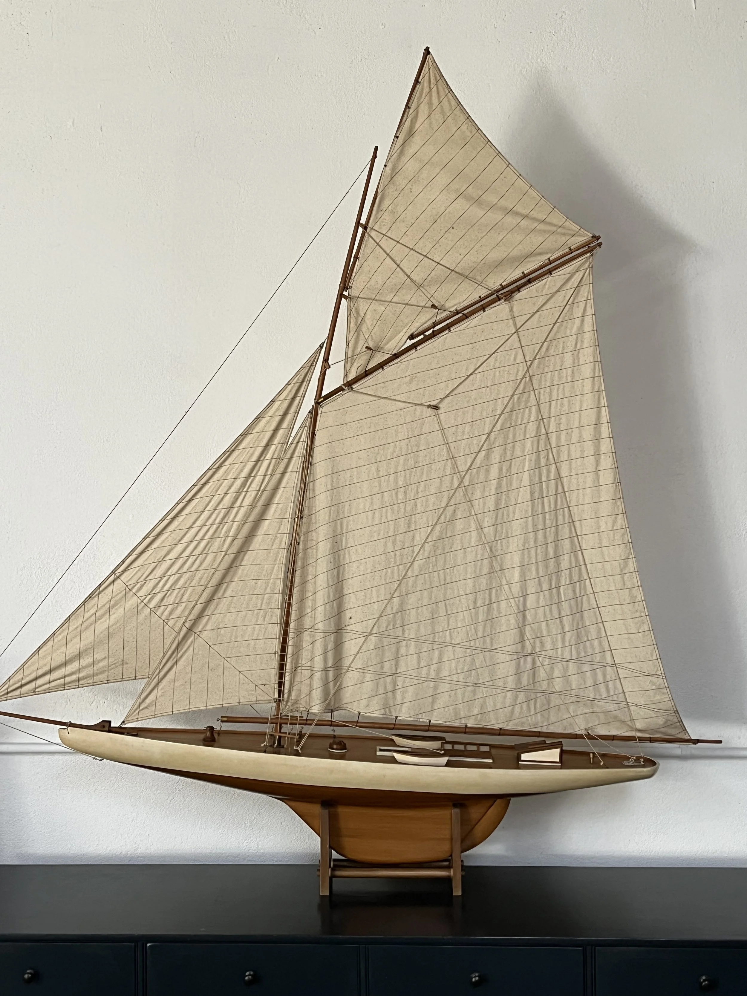 Secondhand vintage sailboat model