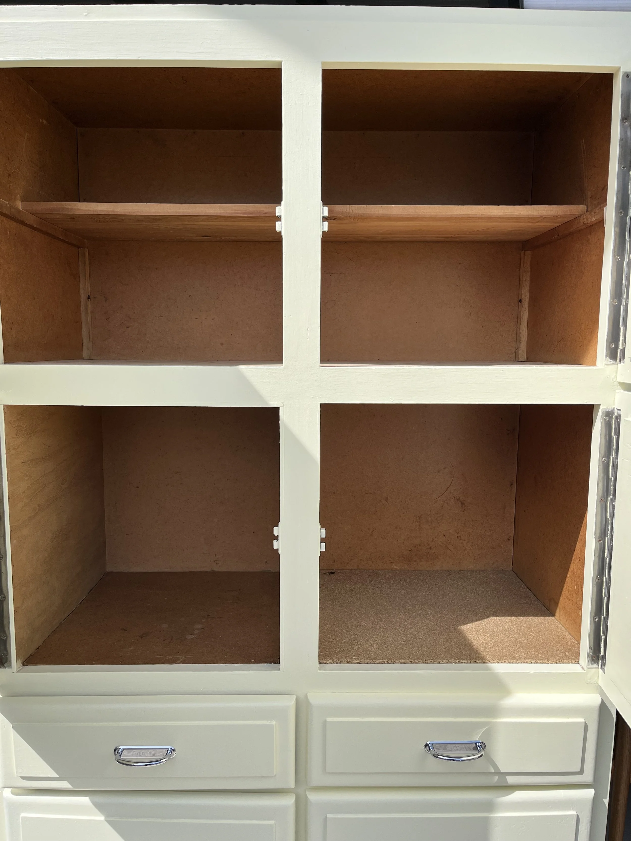 Secondhand vintage kitchen cabinet