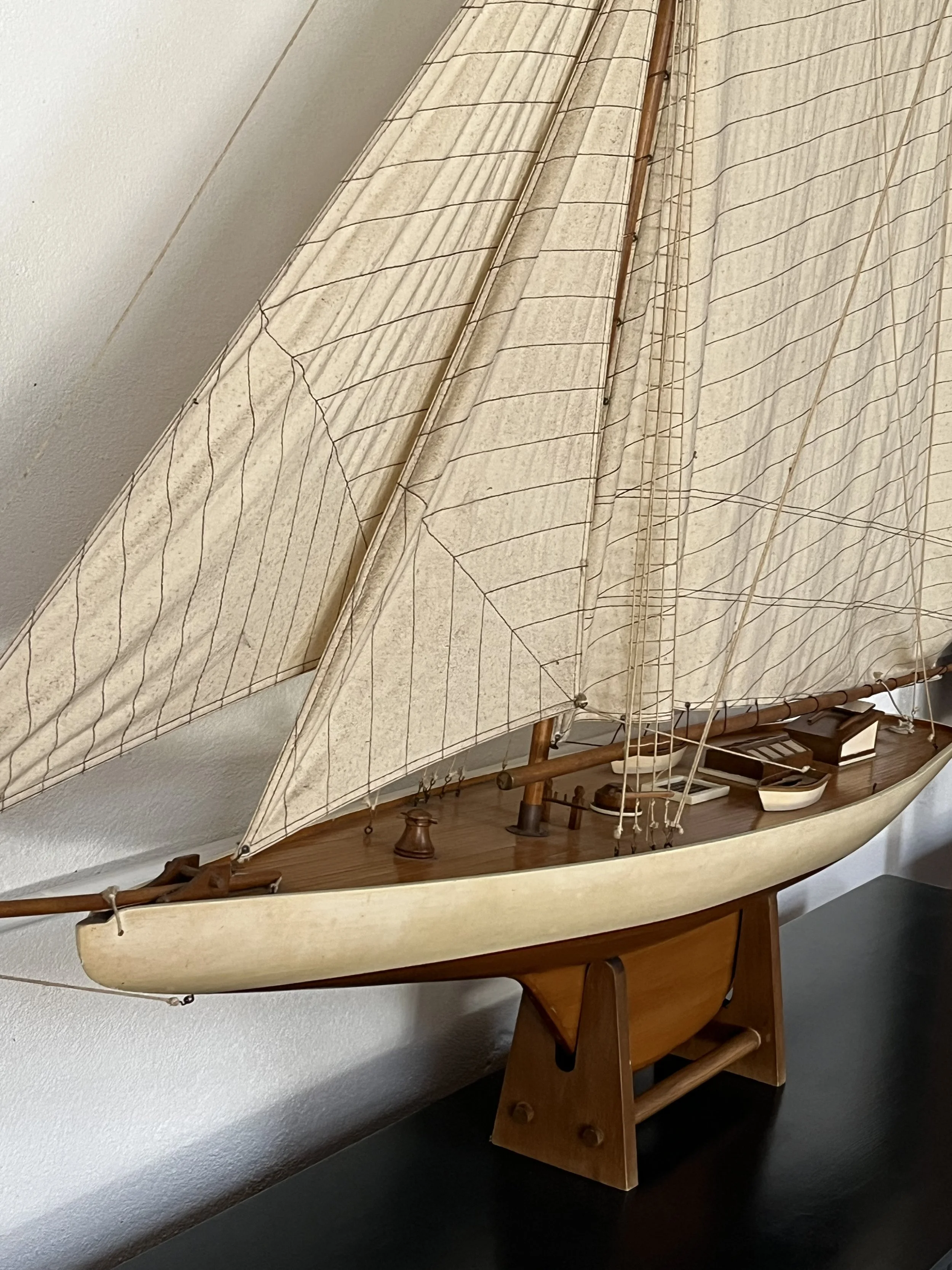 Secondhand vintage sailboat model