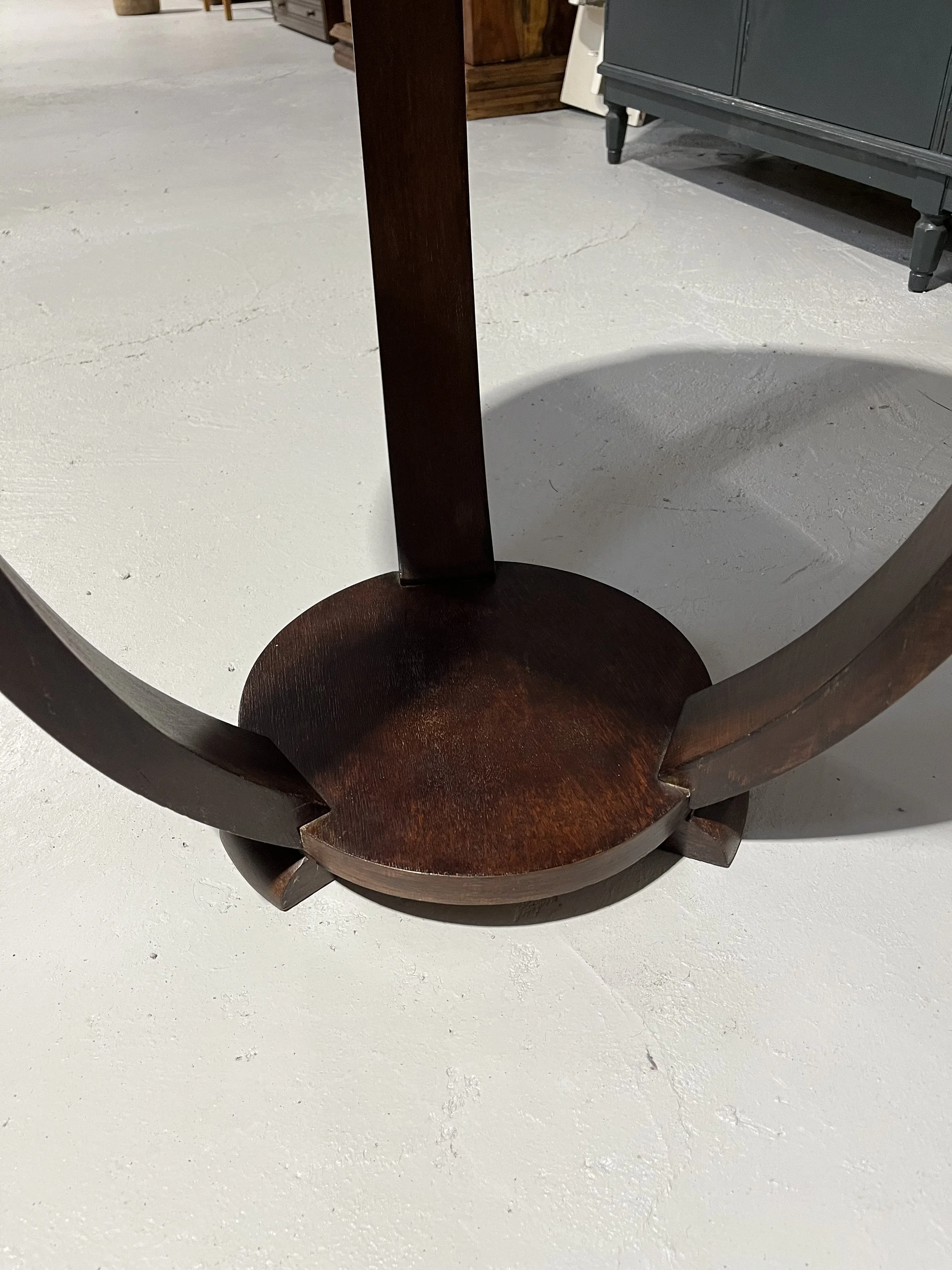 Vintage secondhand art deco round side table