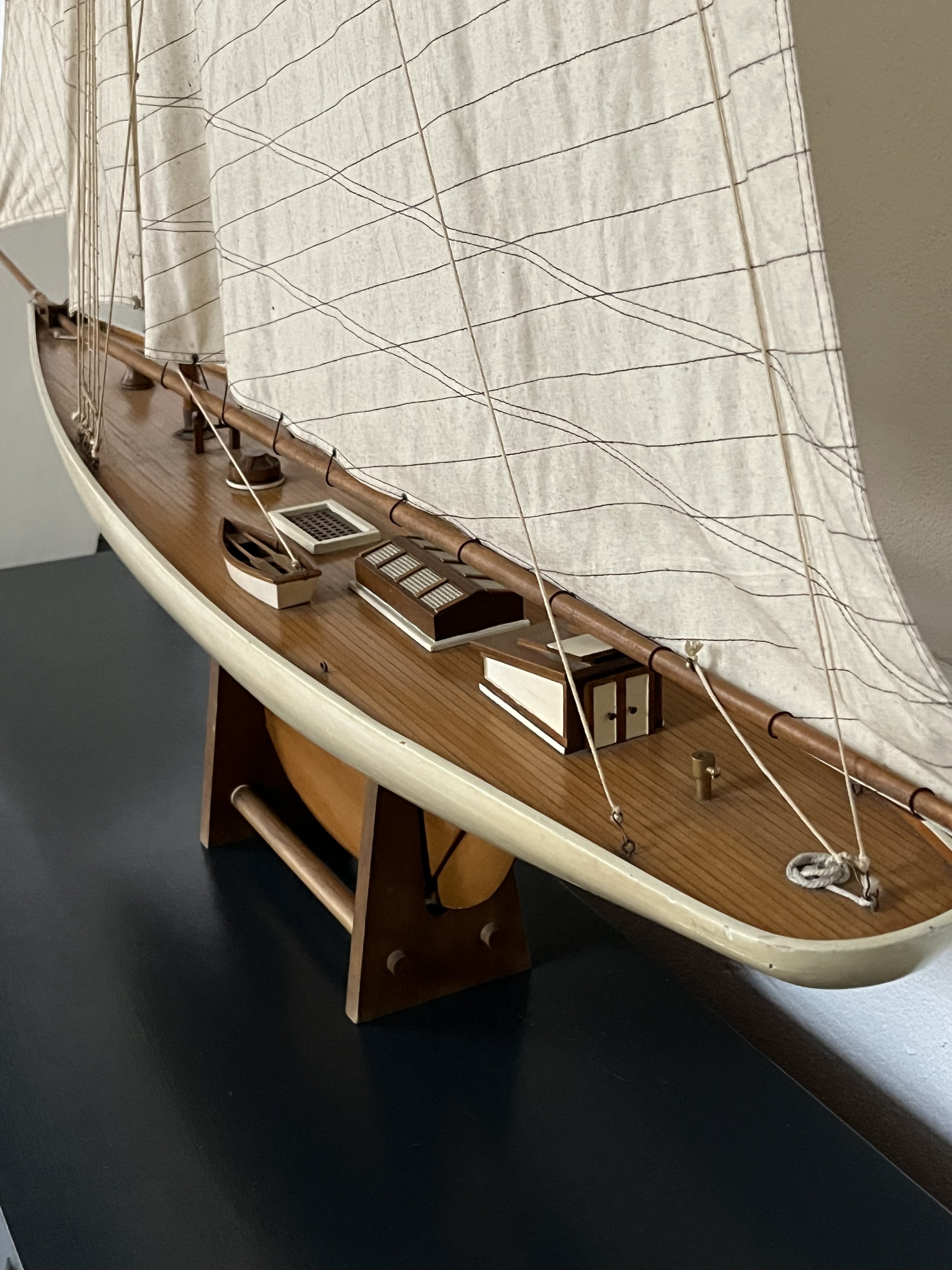 Secondhand vintage sailboat model