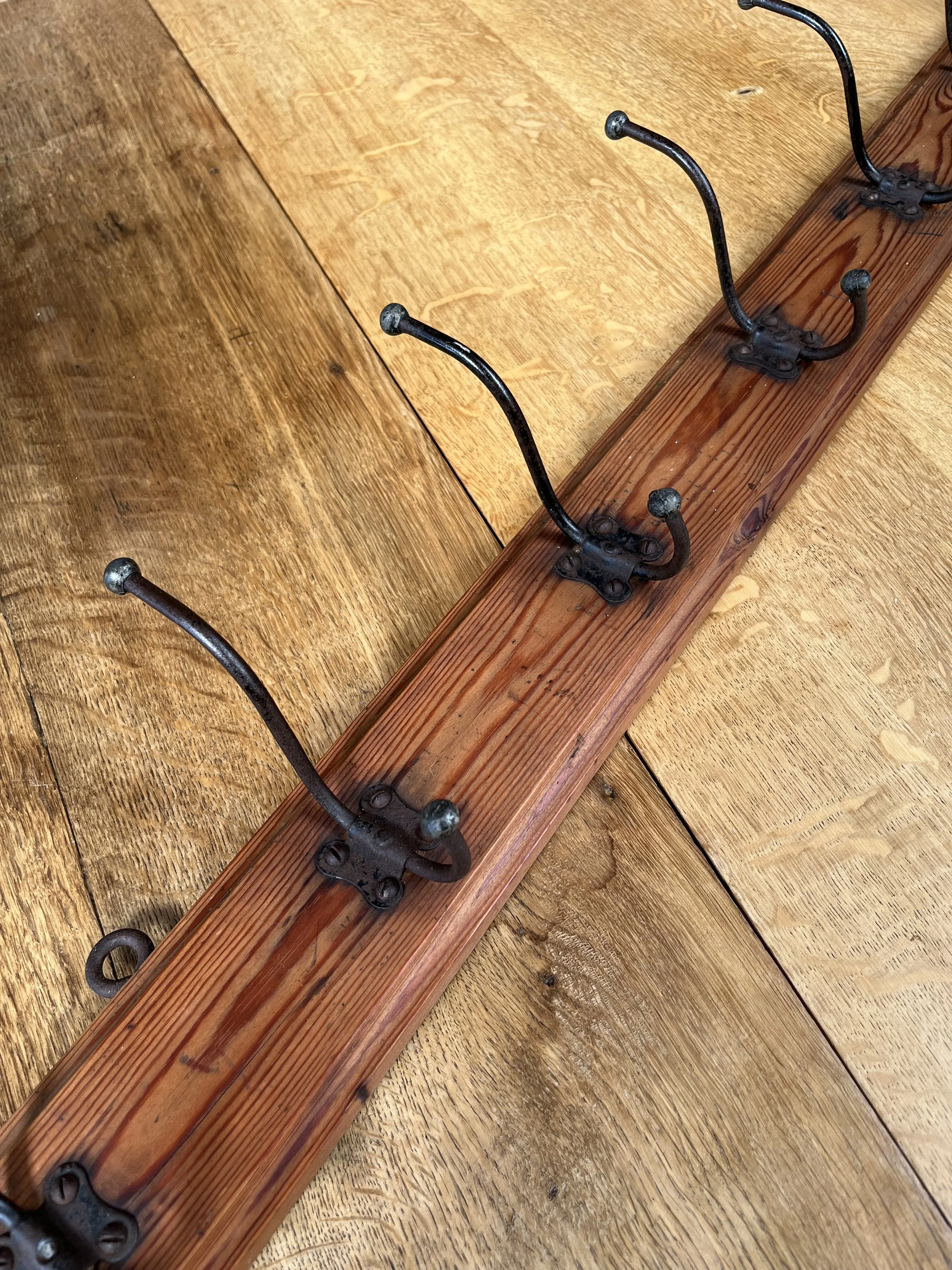 Secondhand vintage farmhouse coat rack