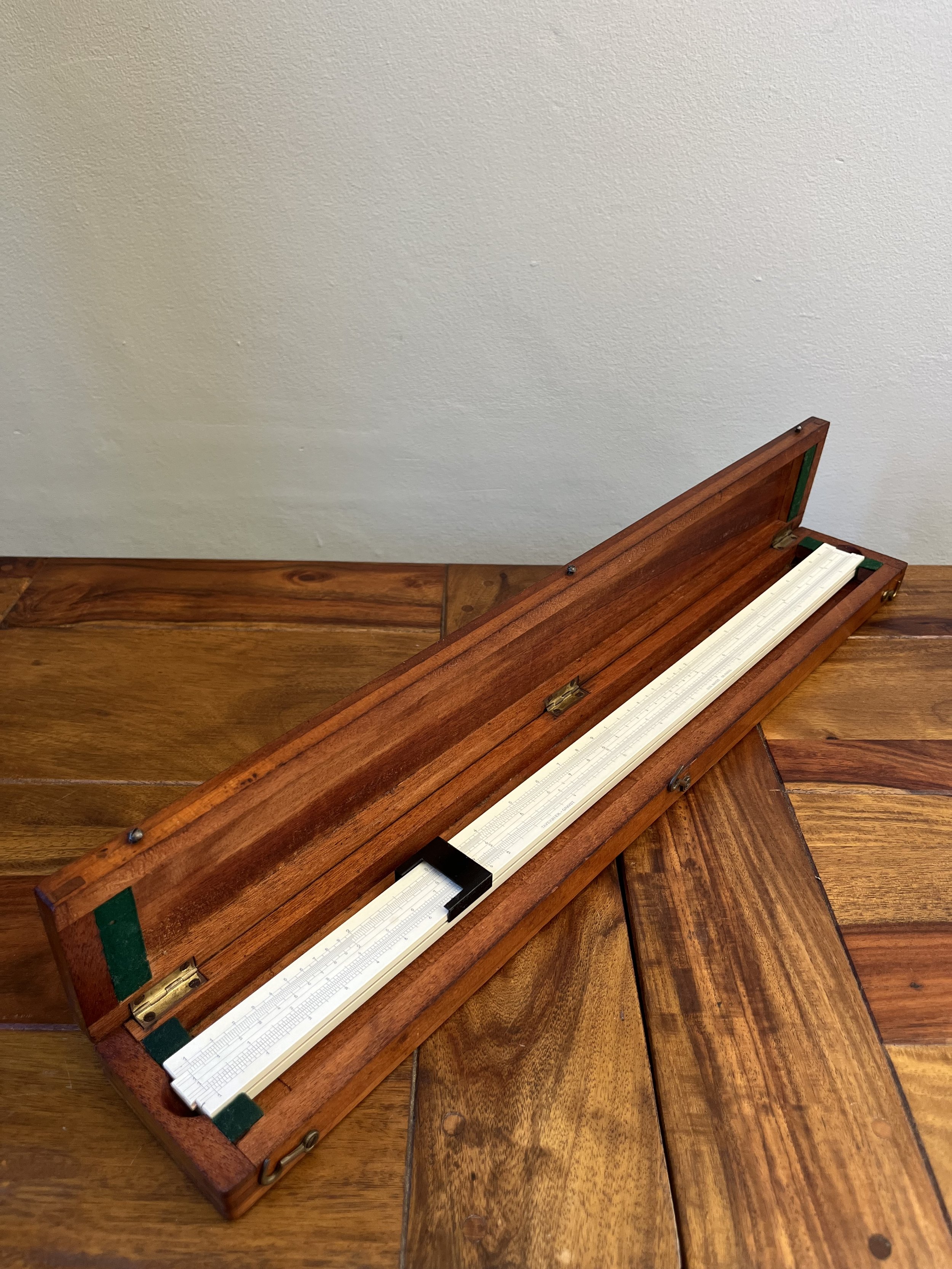 Secondhand vintage slide rule