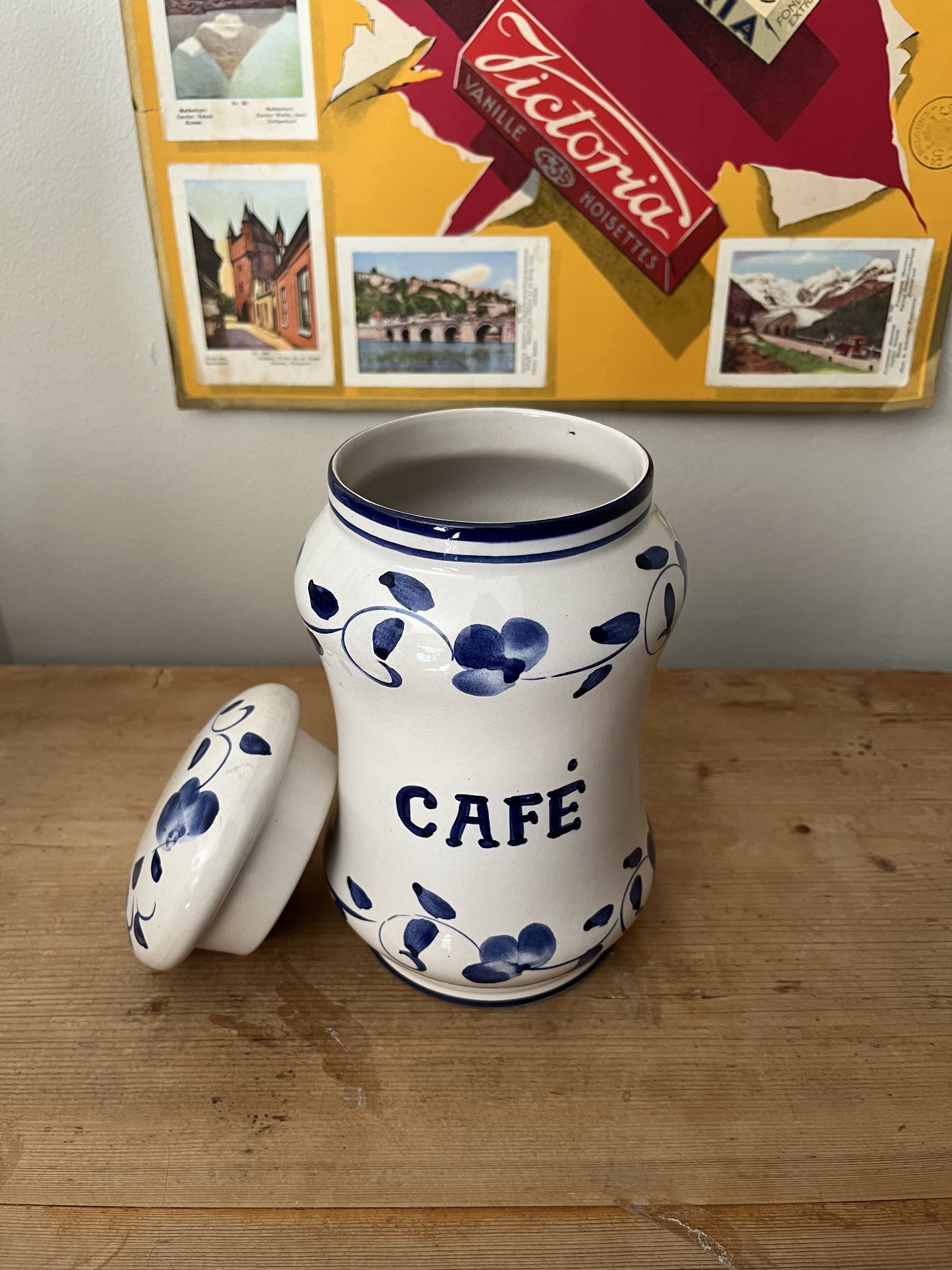 Secondhand vintage kitchen spice jars
