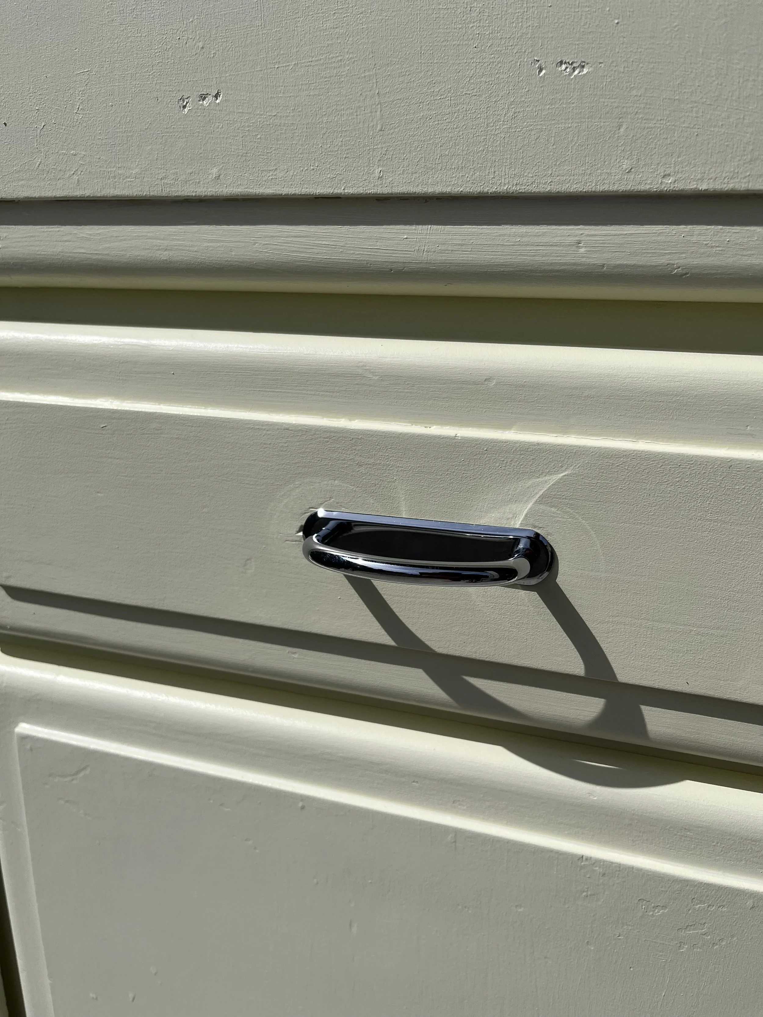 Secondhand vintage kitchen cabinet