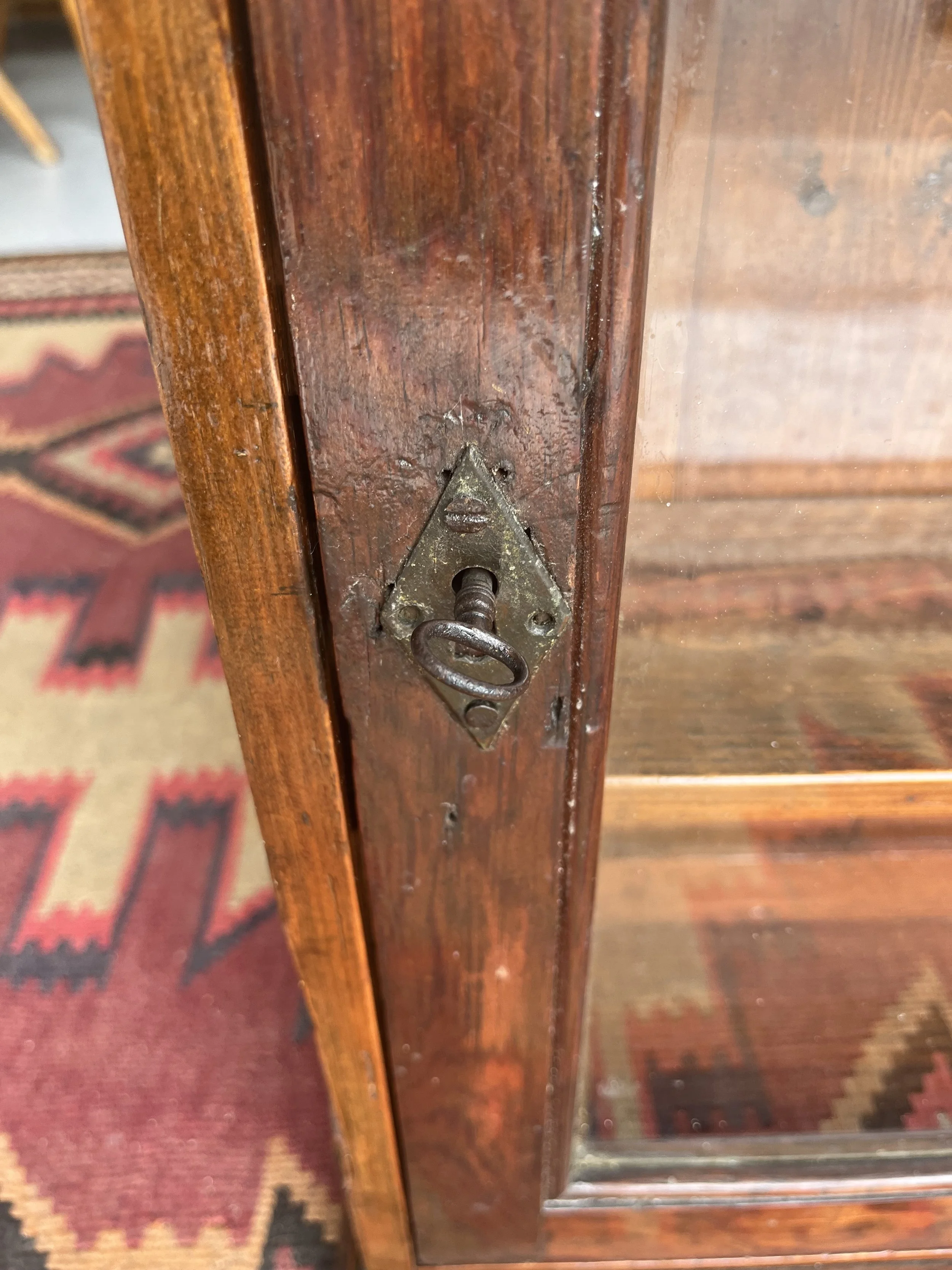 Secondhand vintage wall display cabinet