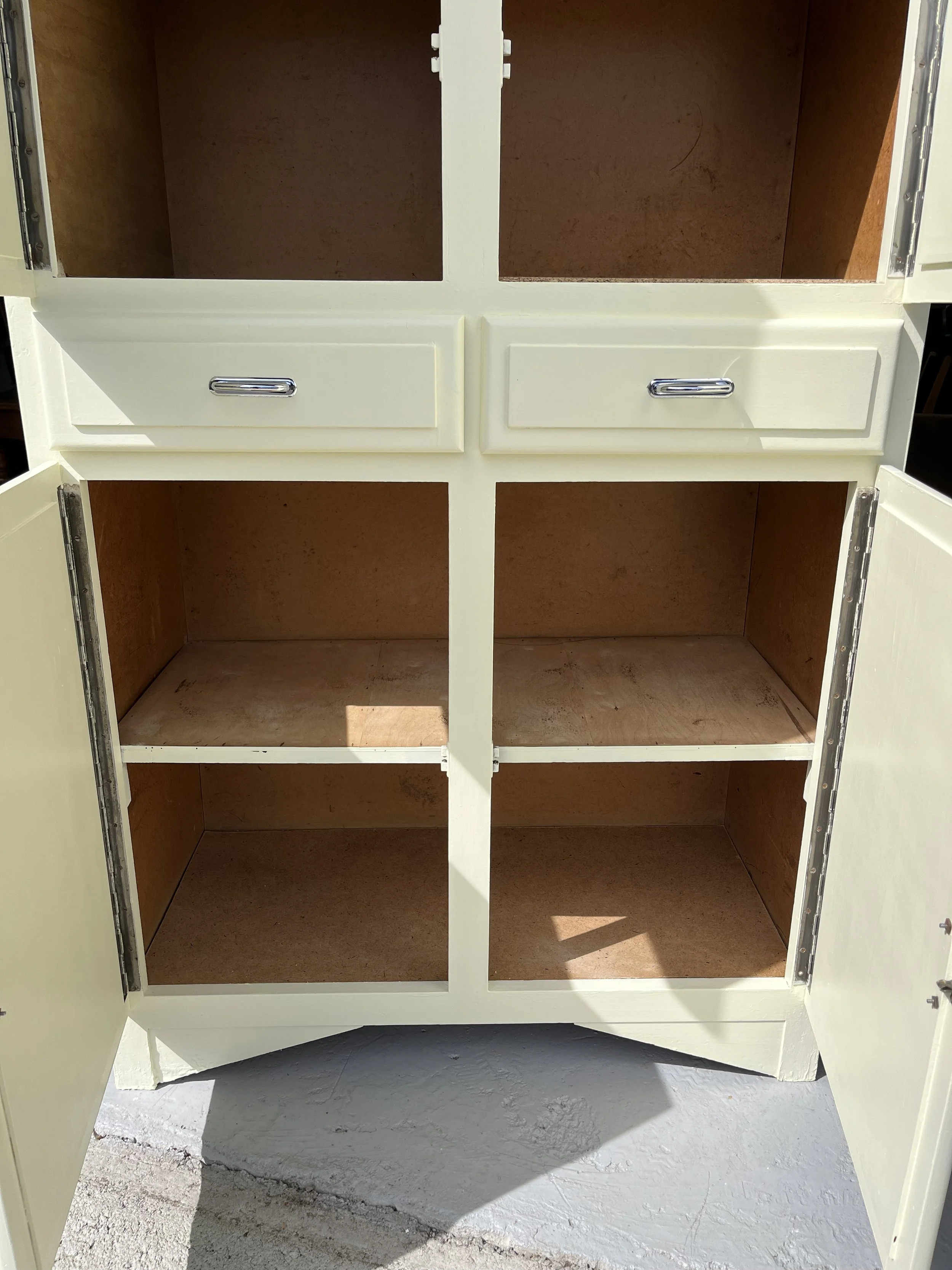 Secondhand vintage kitchen cabinet