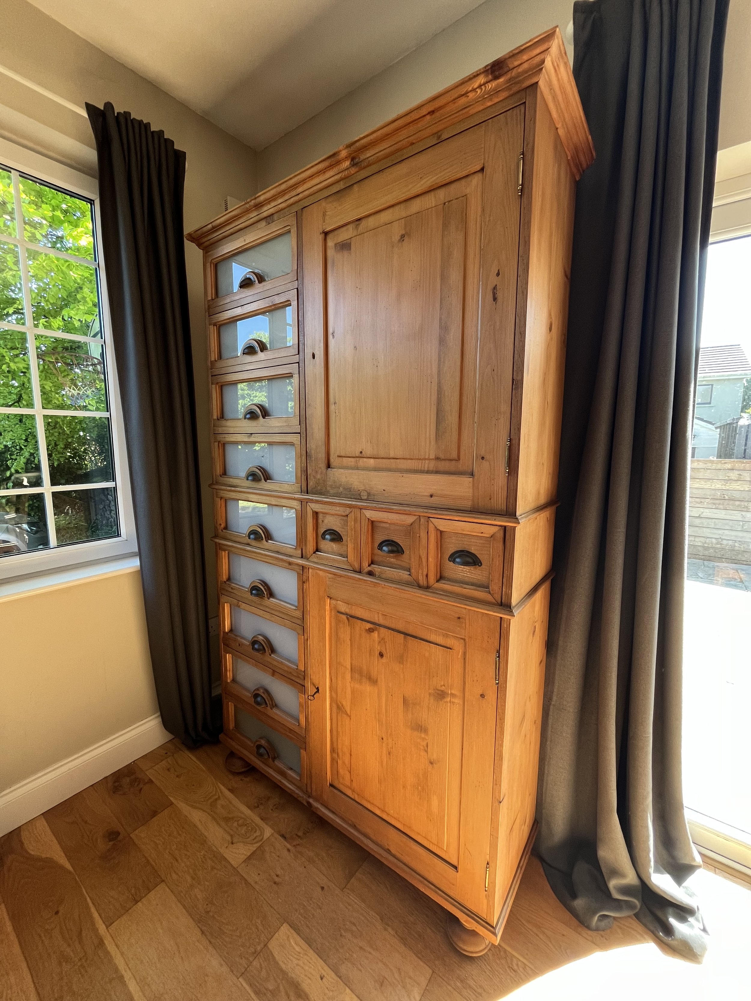 Secondhand vintage pine cabinet