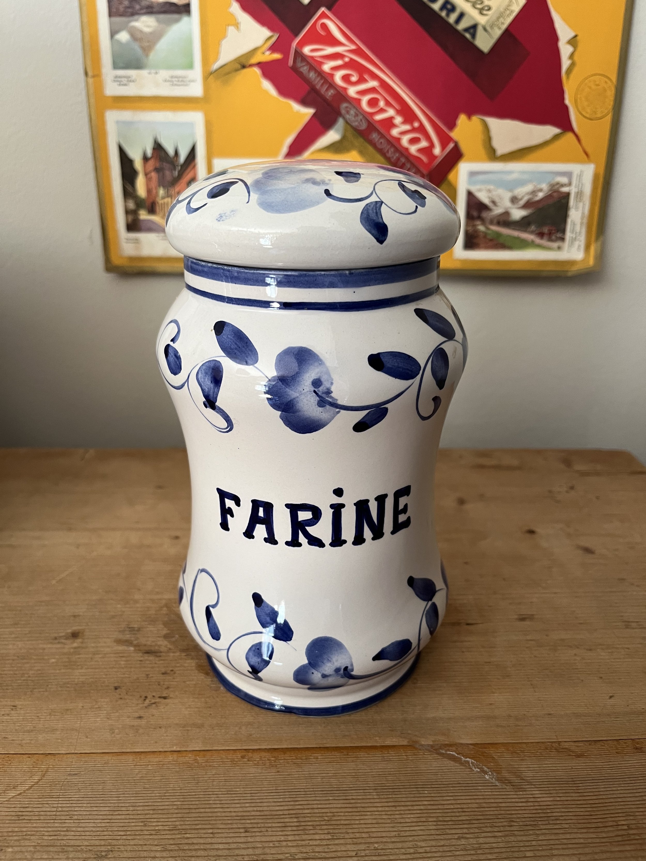 Secondhand vintage kitchen spice jars