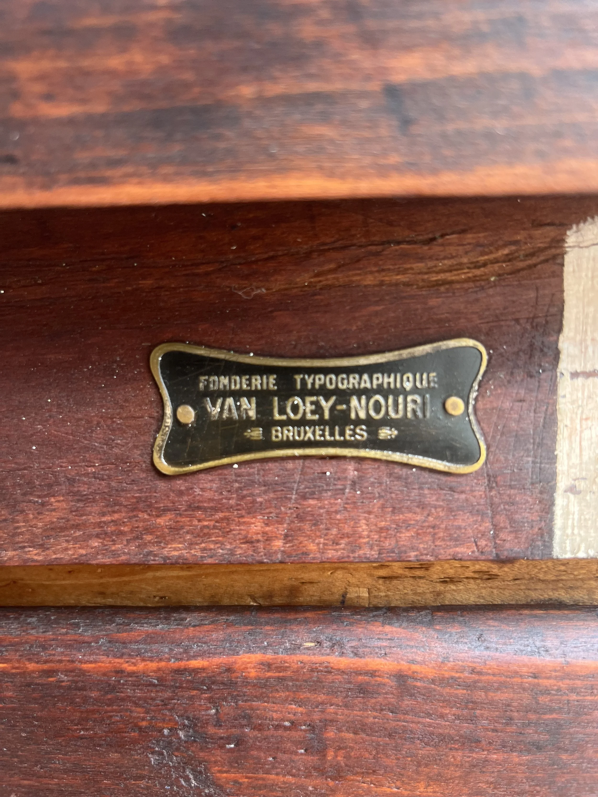 Secondhand vintage printer's cabinet