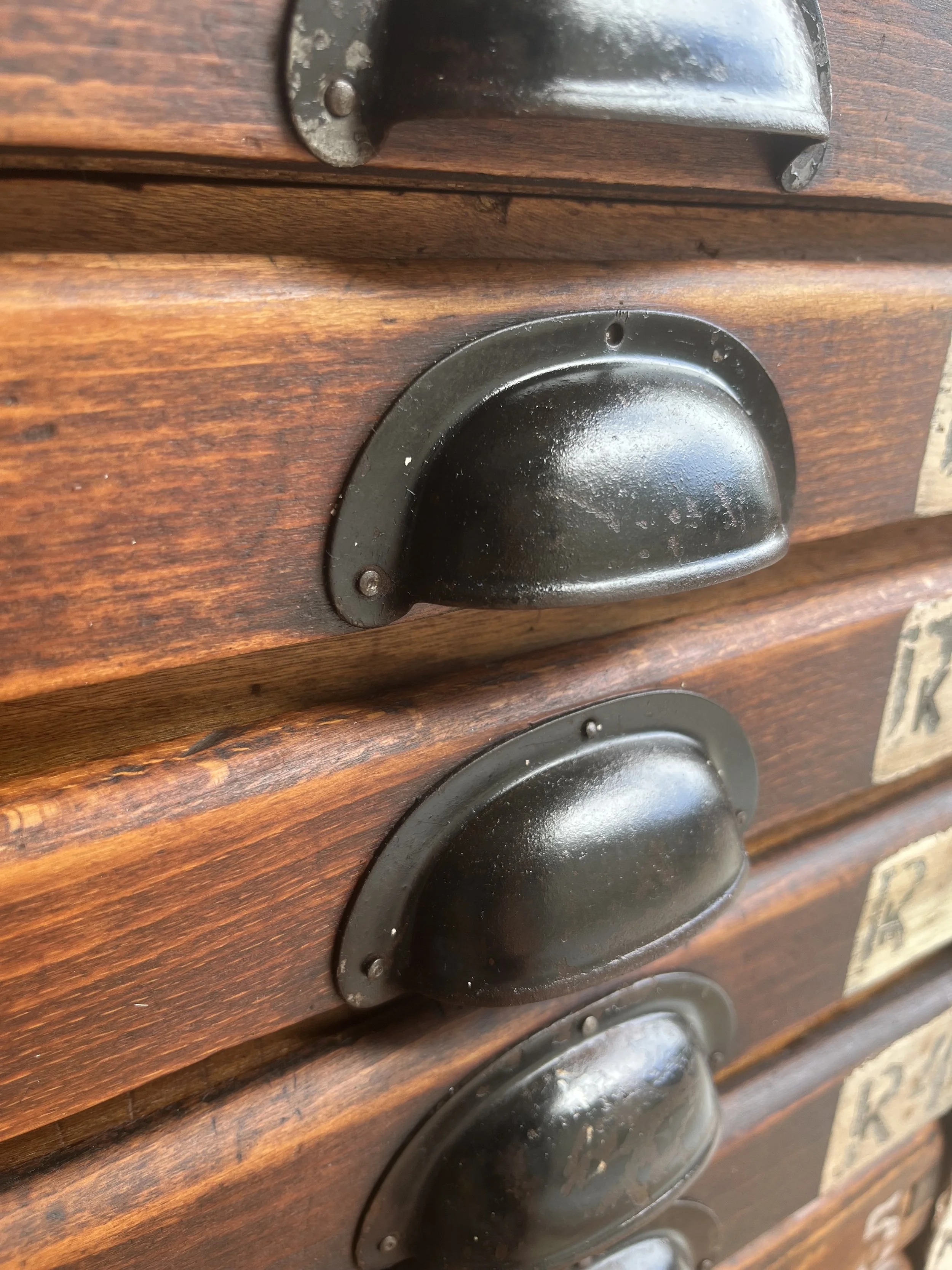 Secondhand vintage printer's cabinet