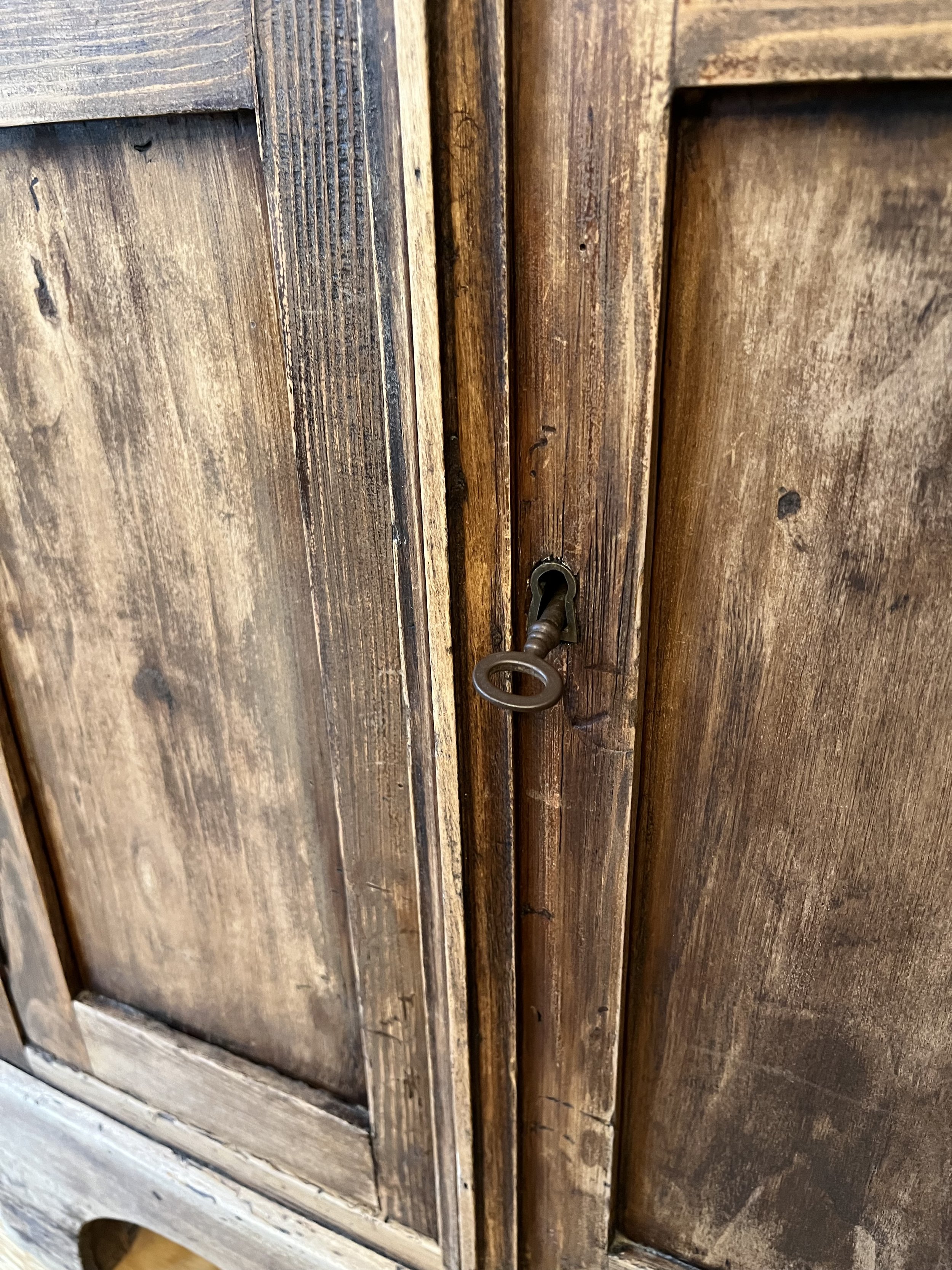 Secondhand vintage pine cupboard