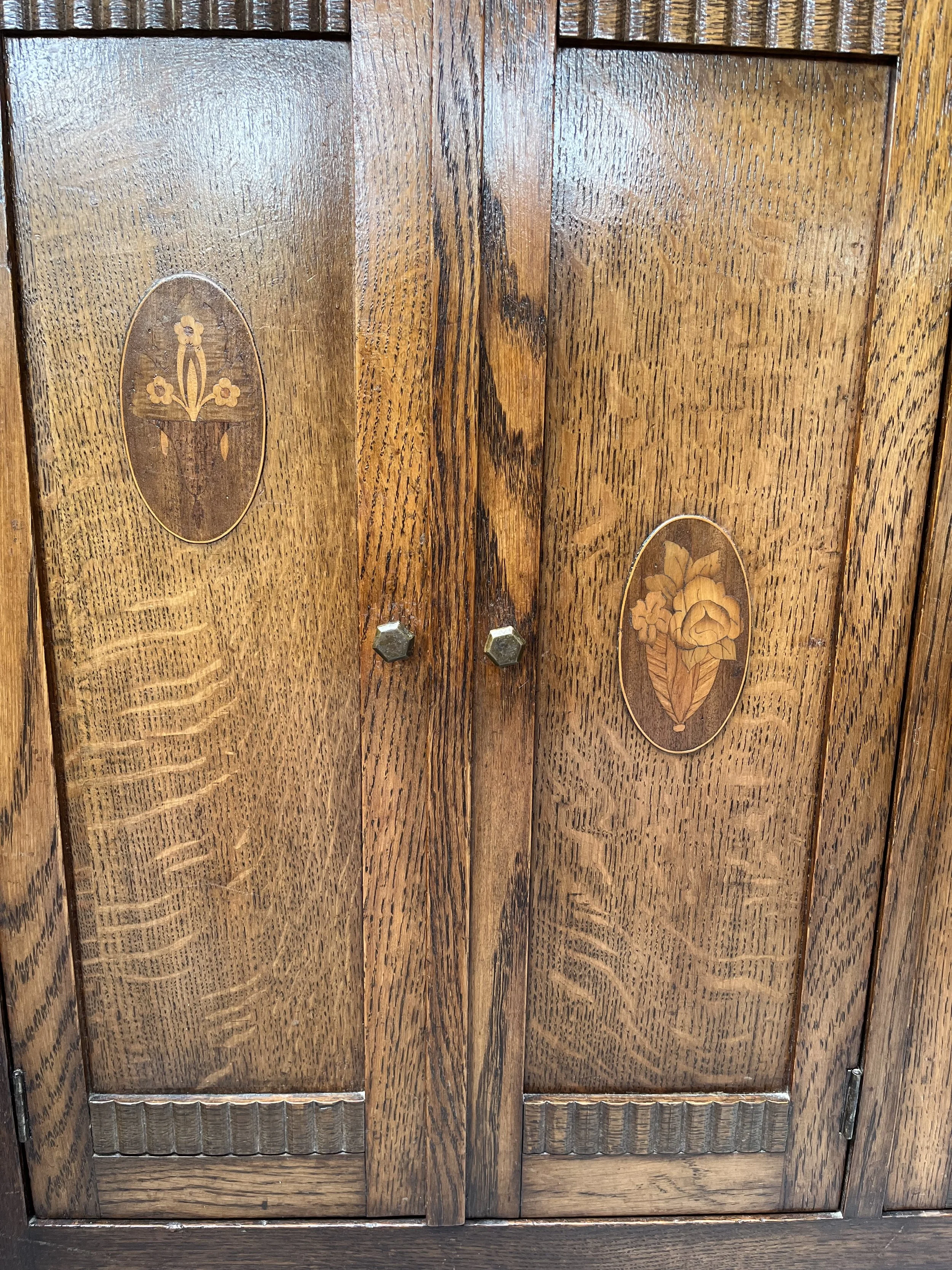 Secondhand vintage antique sideboard