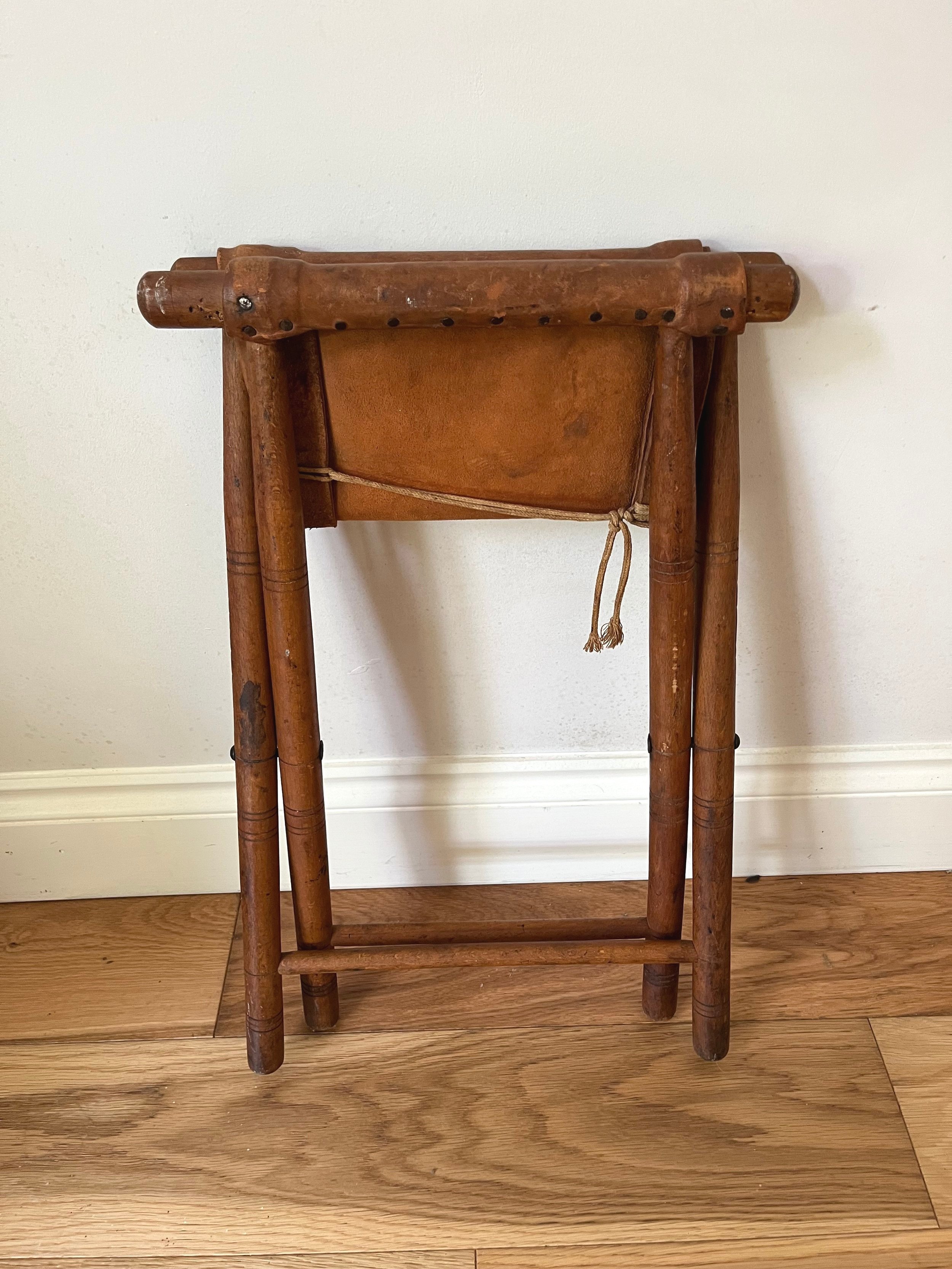 Secondhand vintage folding stool