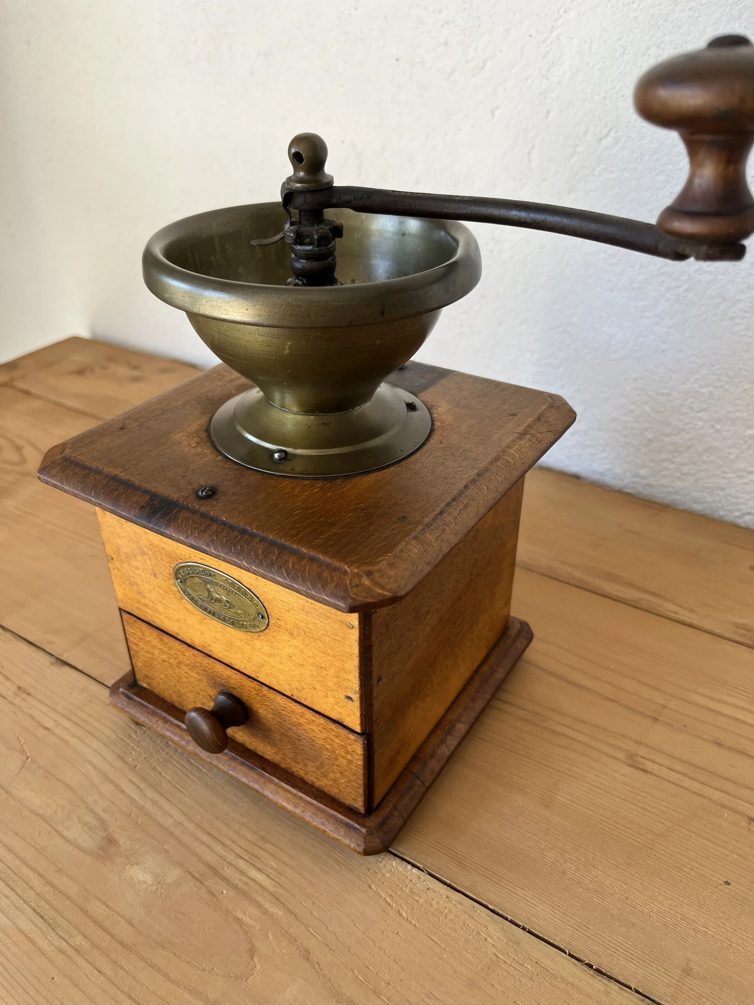 Secondhand vintage coffee grinder