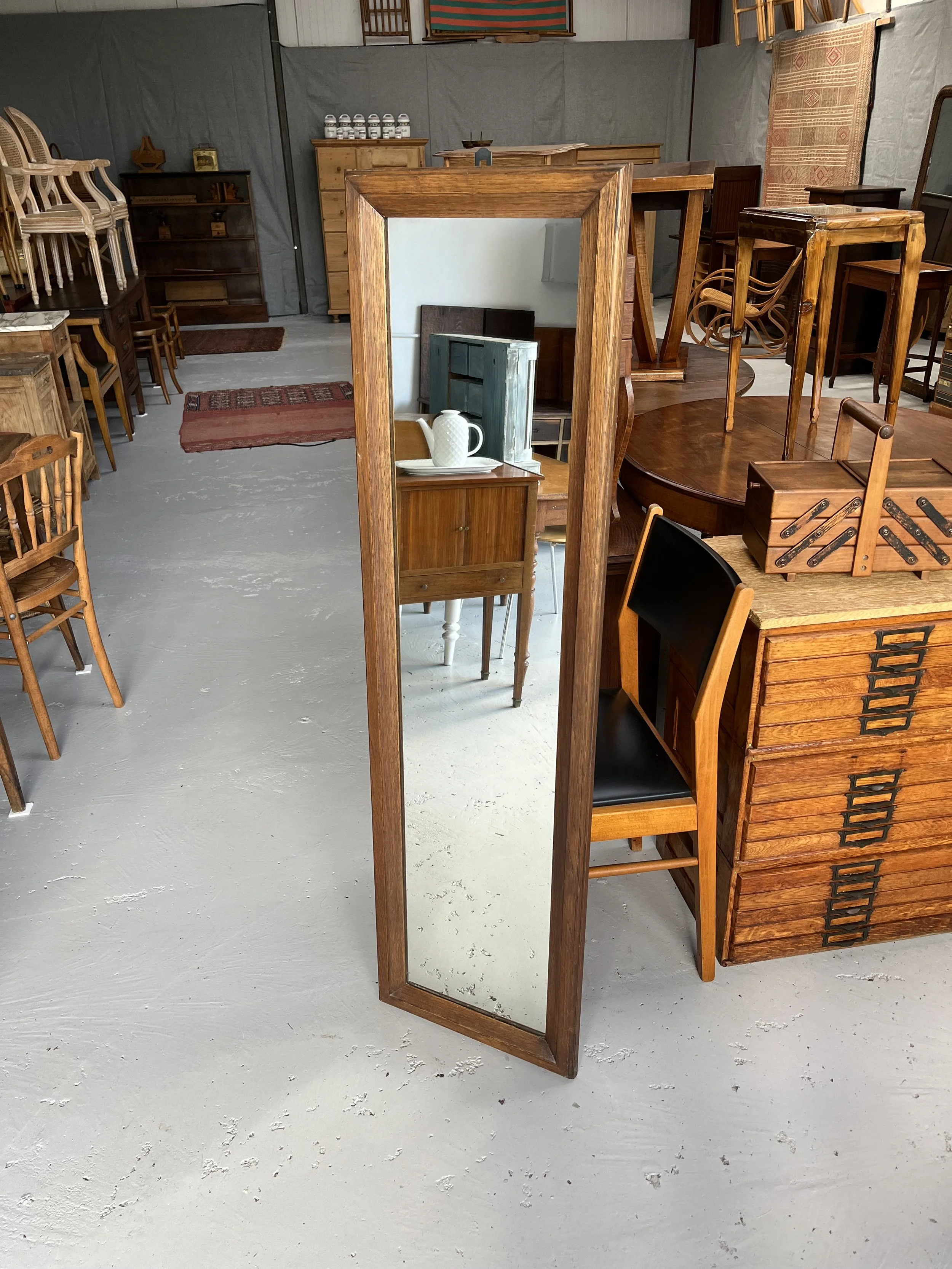 Secondhand vintage leaner mirror