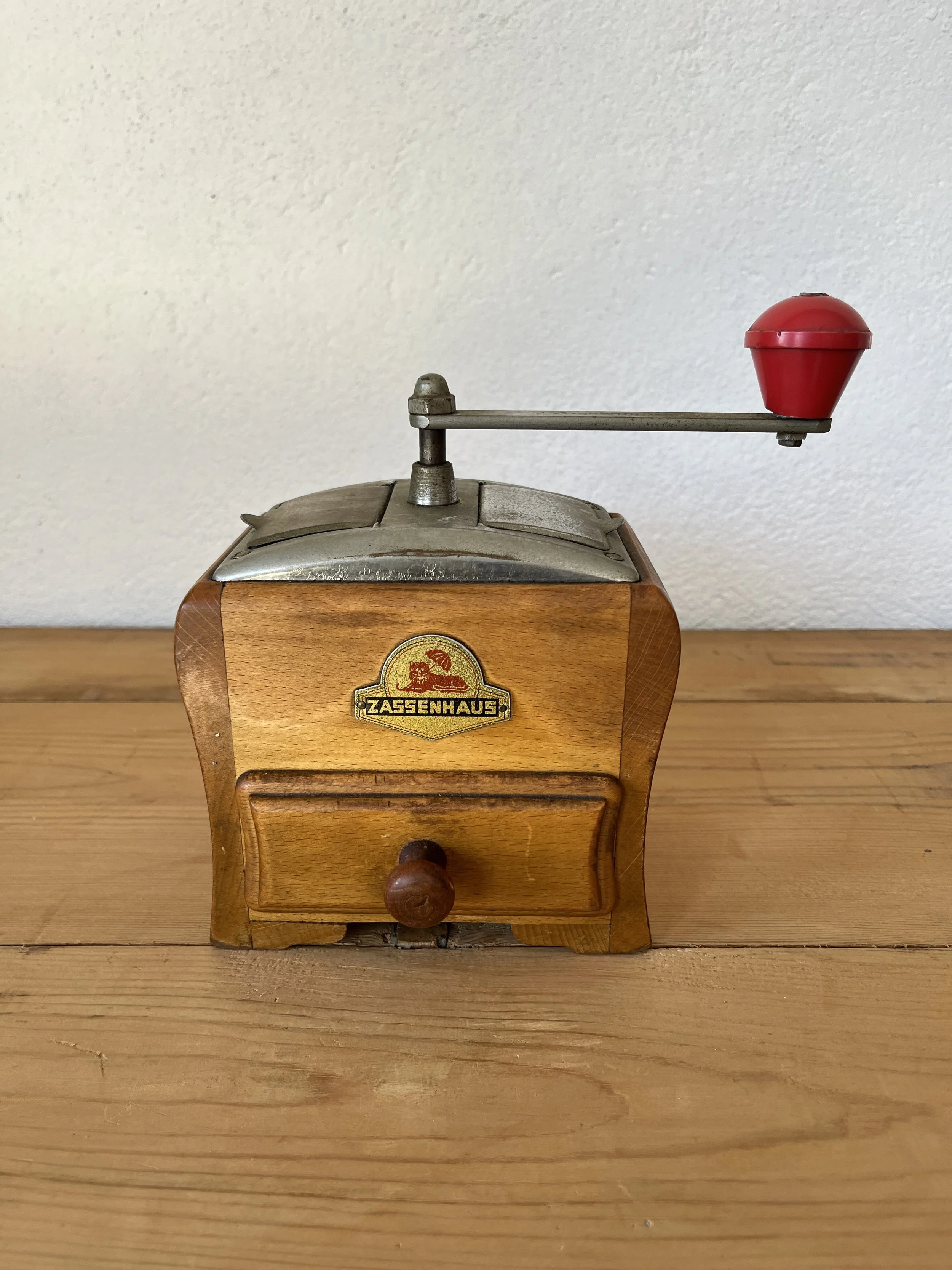 Secondhand vintage coffee grinder