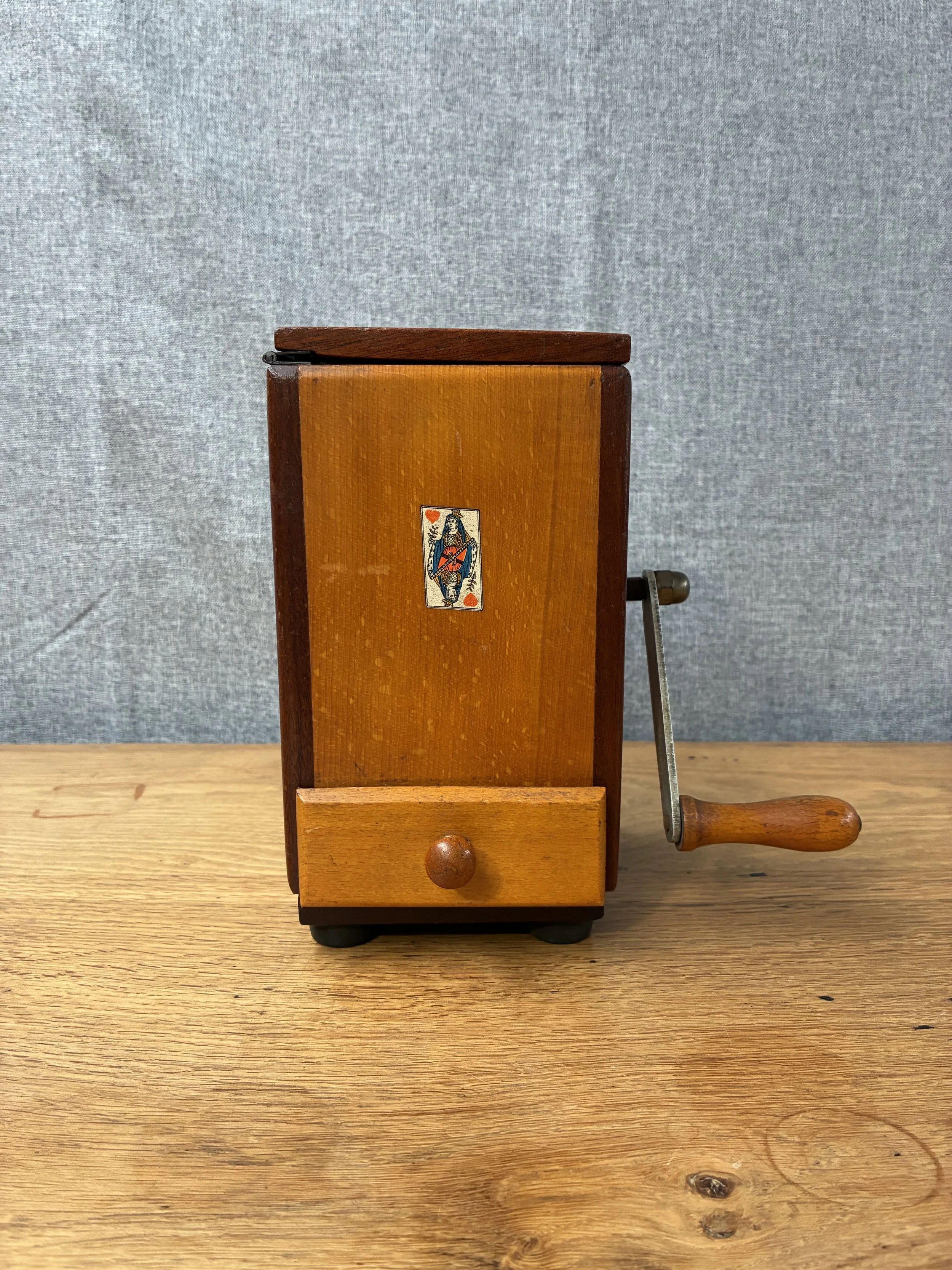 Secondhand vintage coffee grinder