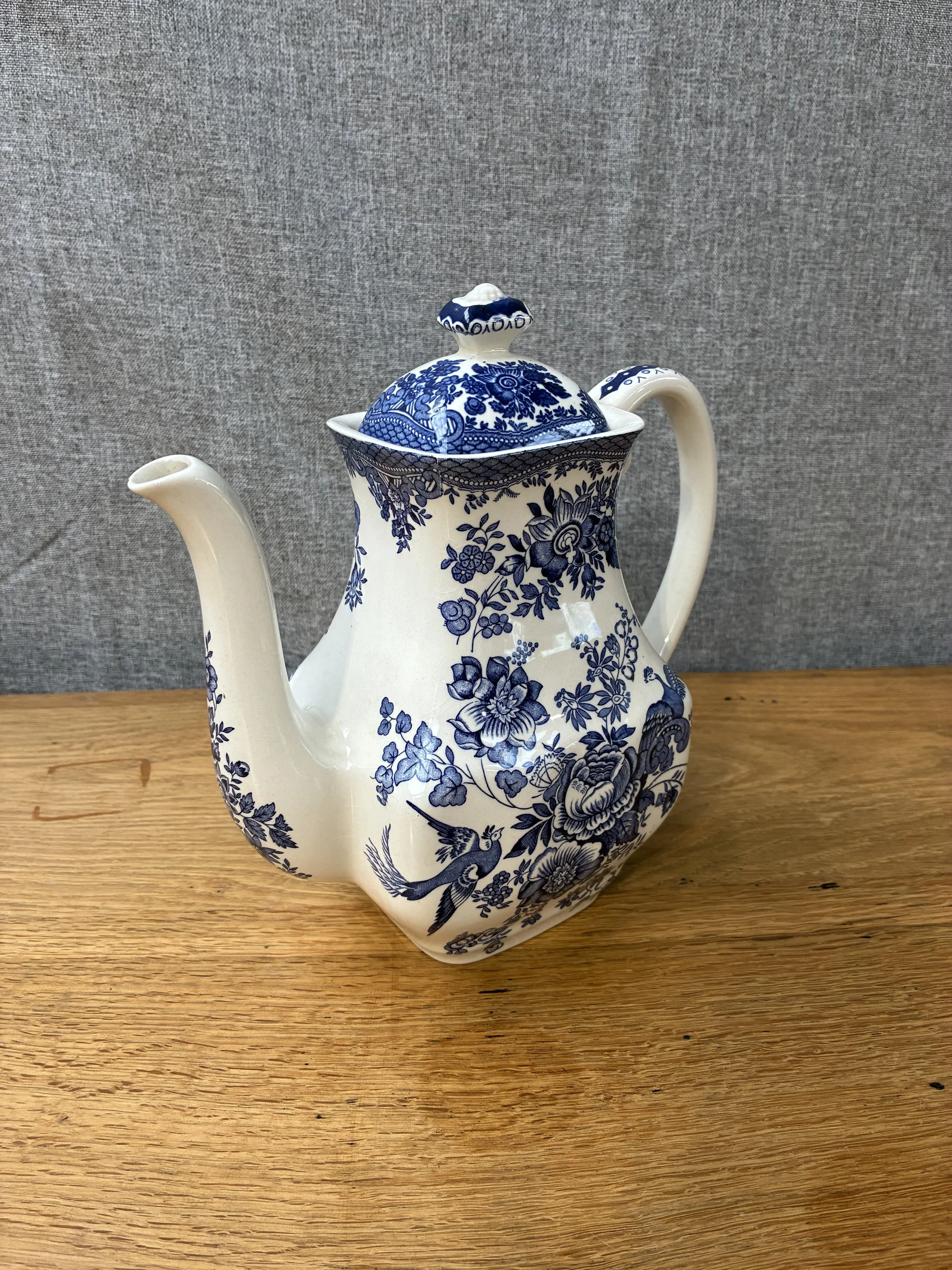 Secondhand vintage ceramic teapot coffeepot