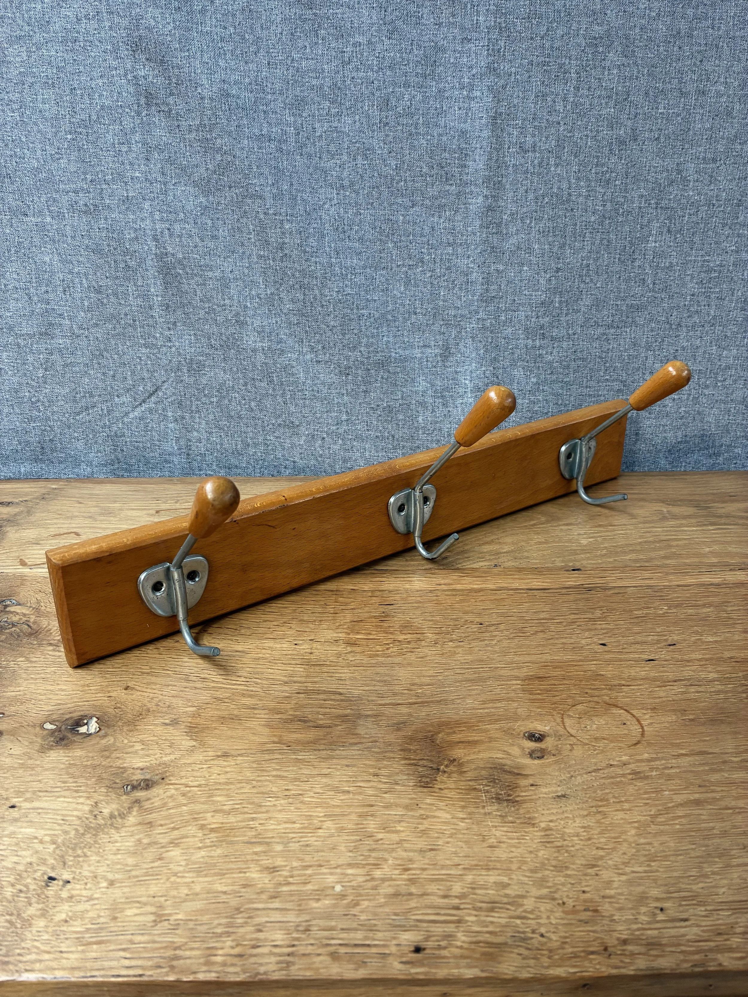 Secondhand vintage wall coat rack