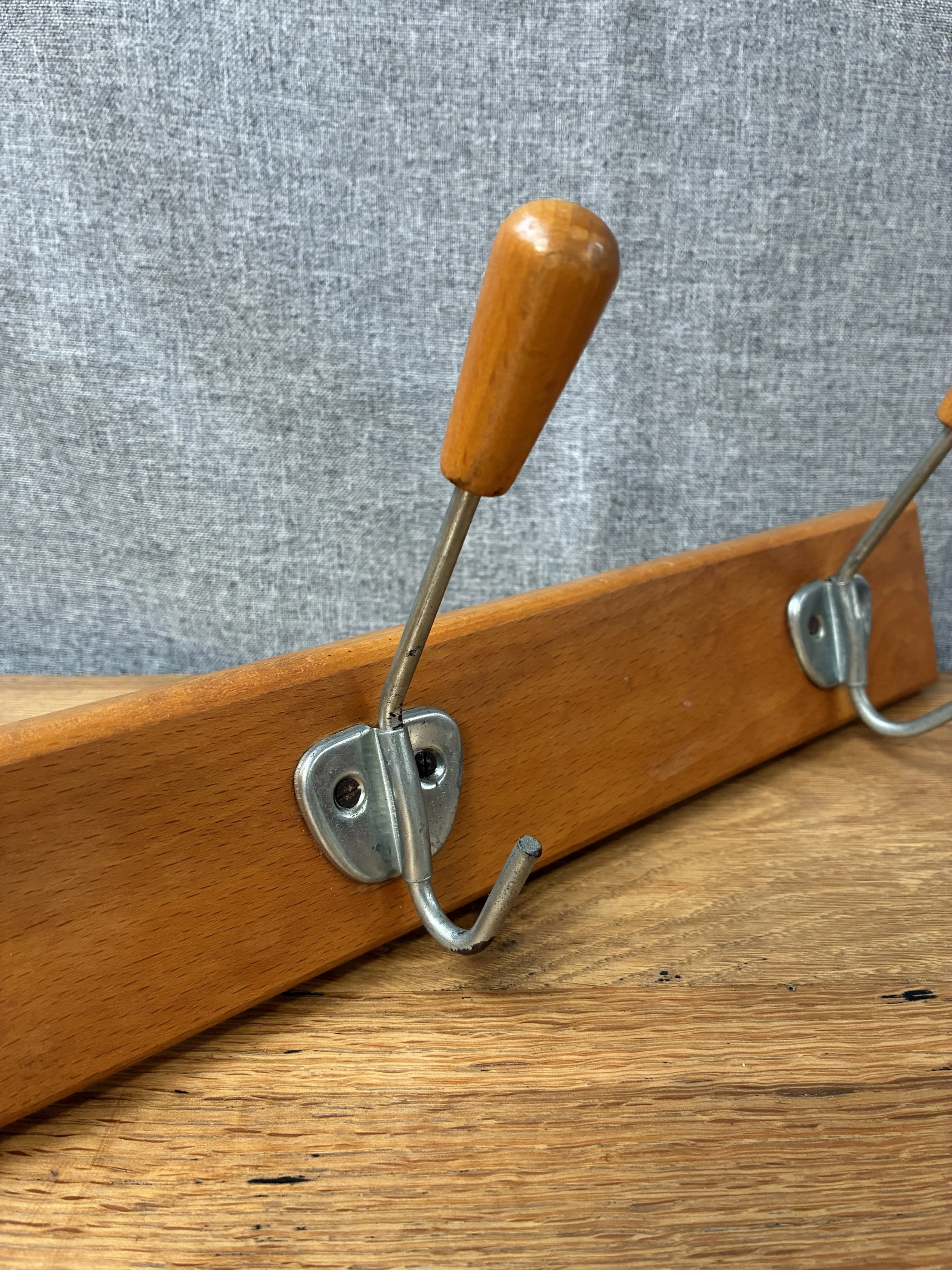 Secondhand vintage wall coat rack