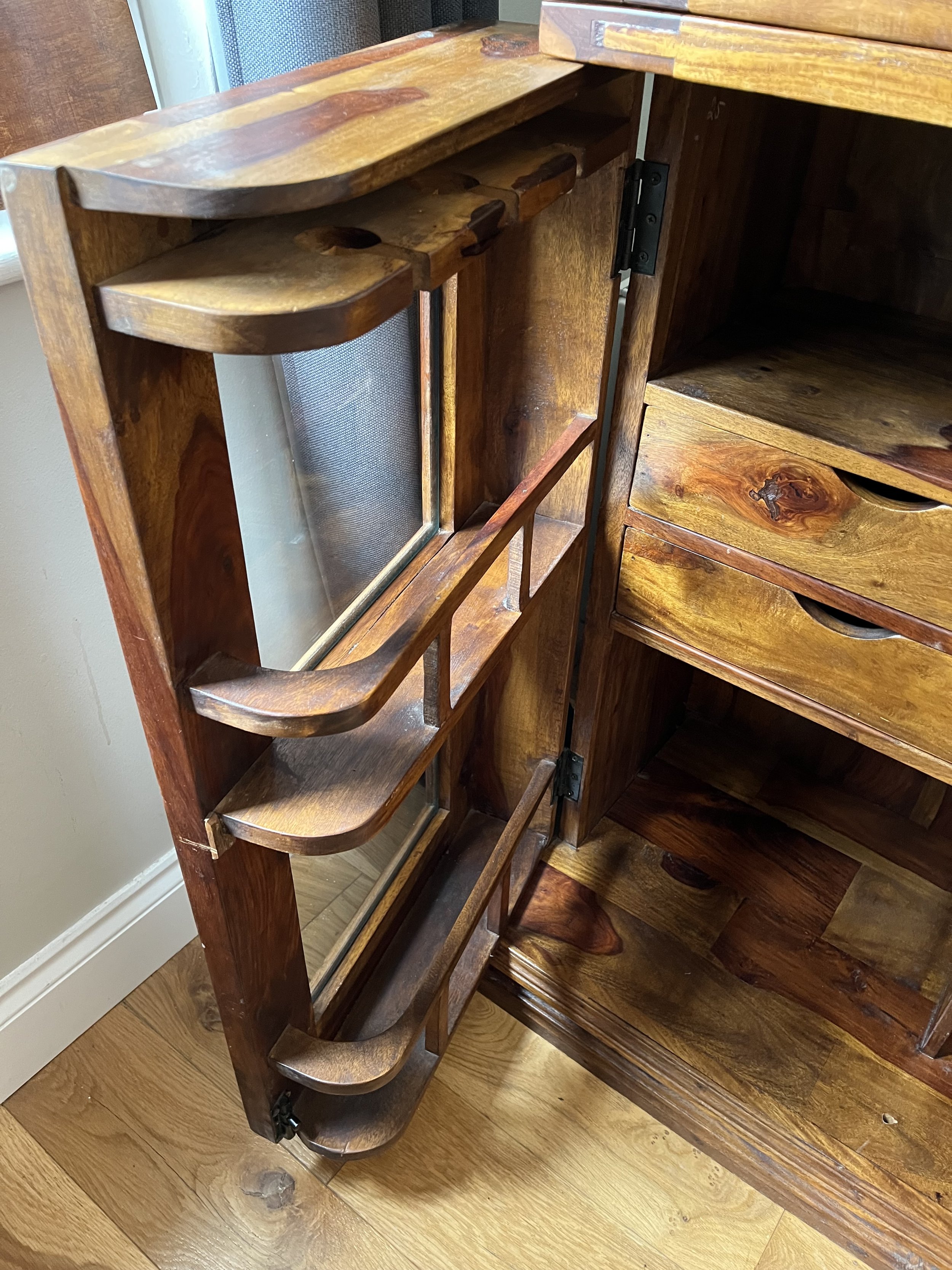 Secondhand vintage bar cabinet