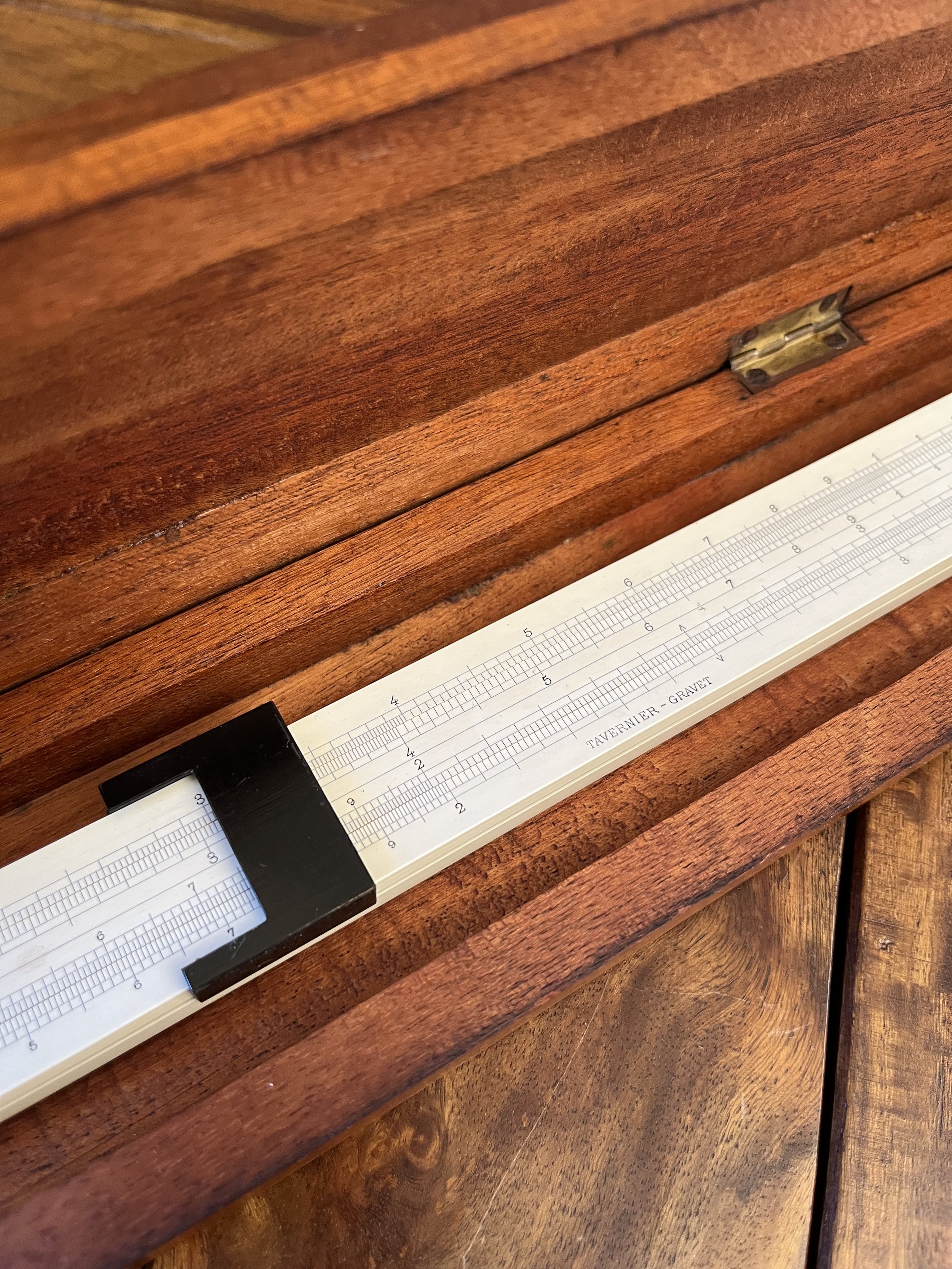 Secondhand vintage slide rule
