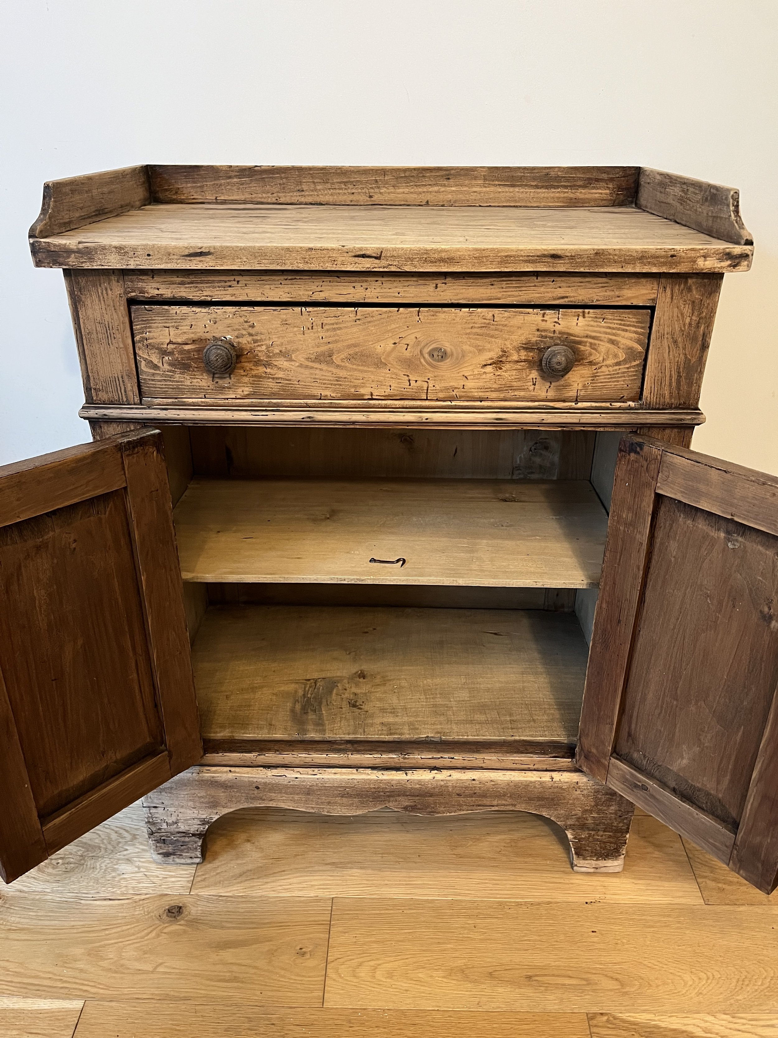 Secondhand vintage pine cupboard