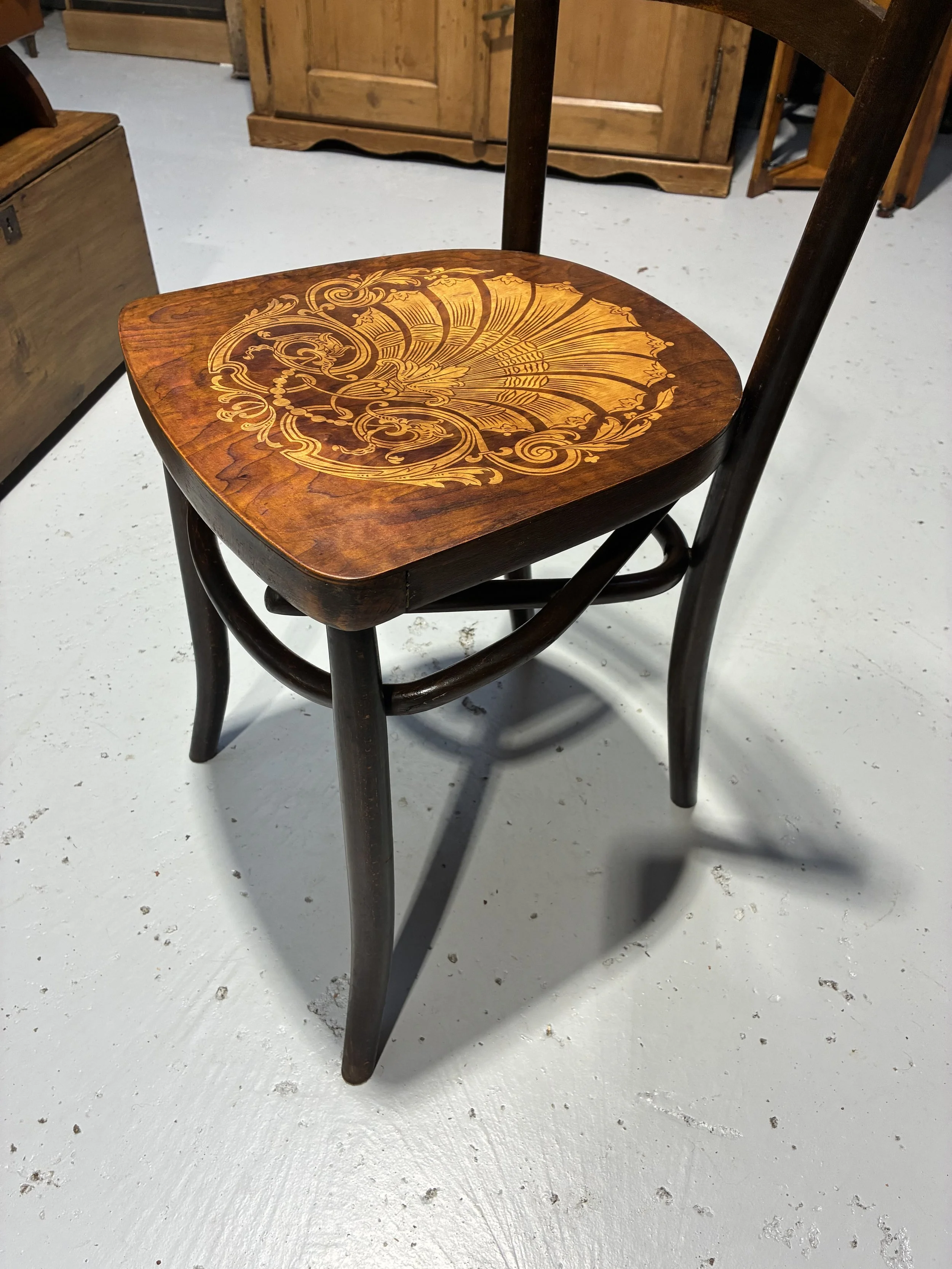 Secondhand vintage art nouveau chair