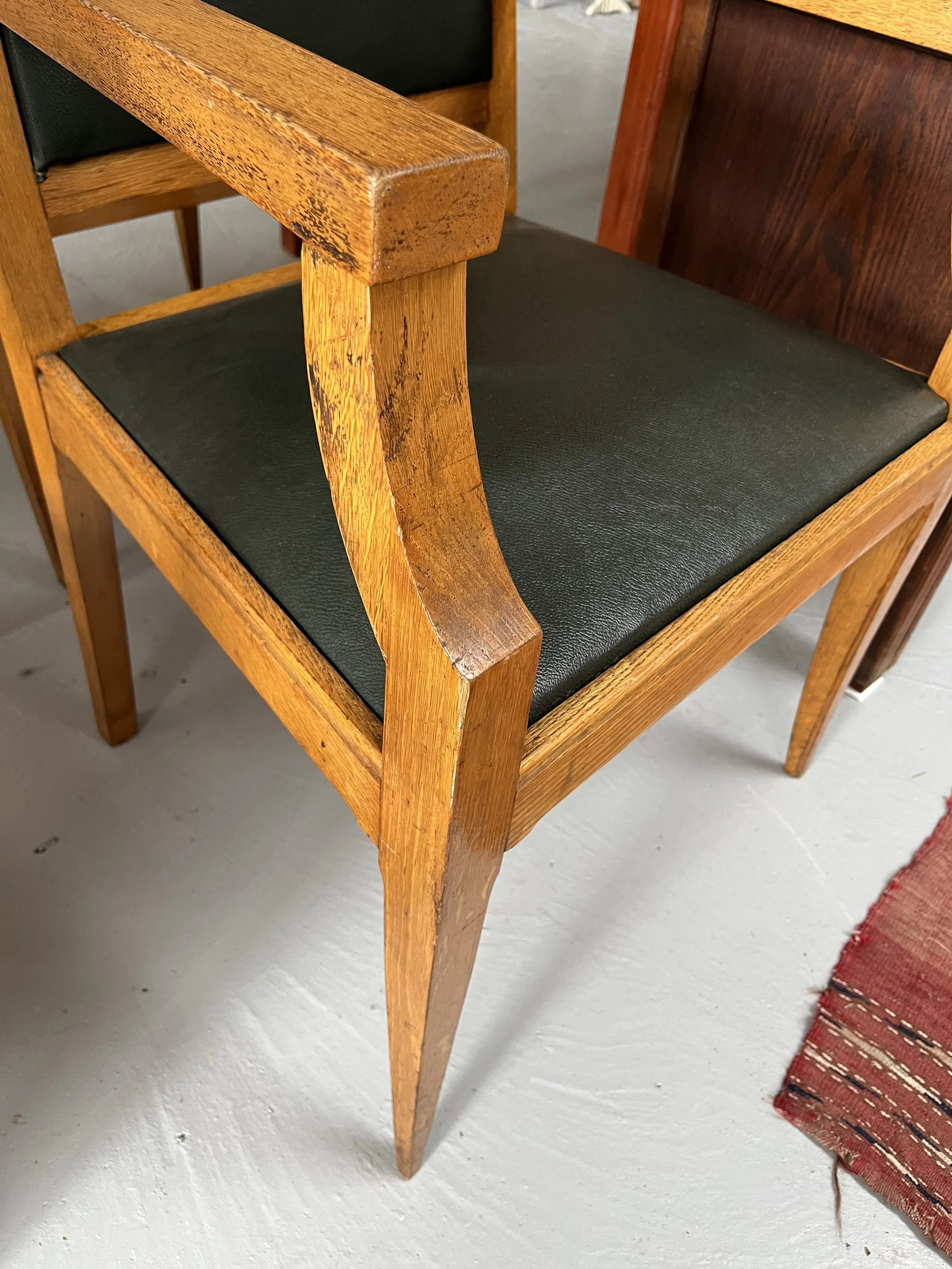 Secondhand vintage art deco armchairs