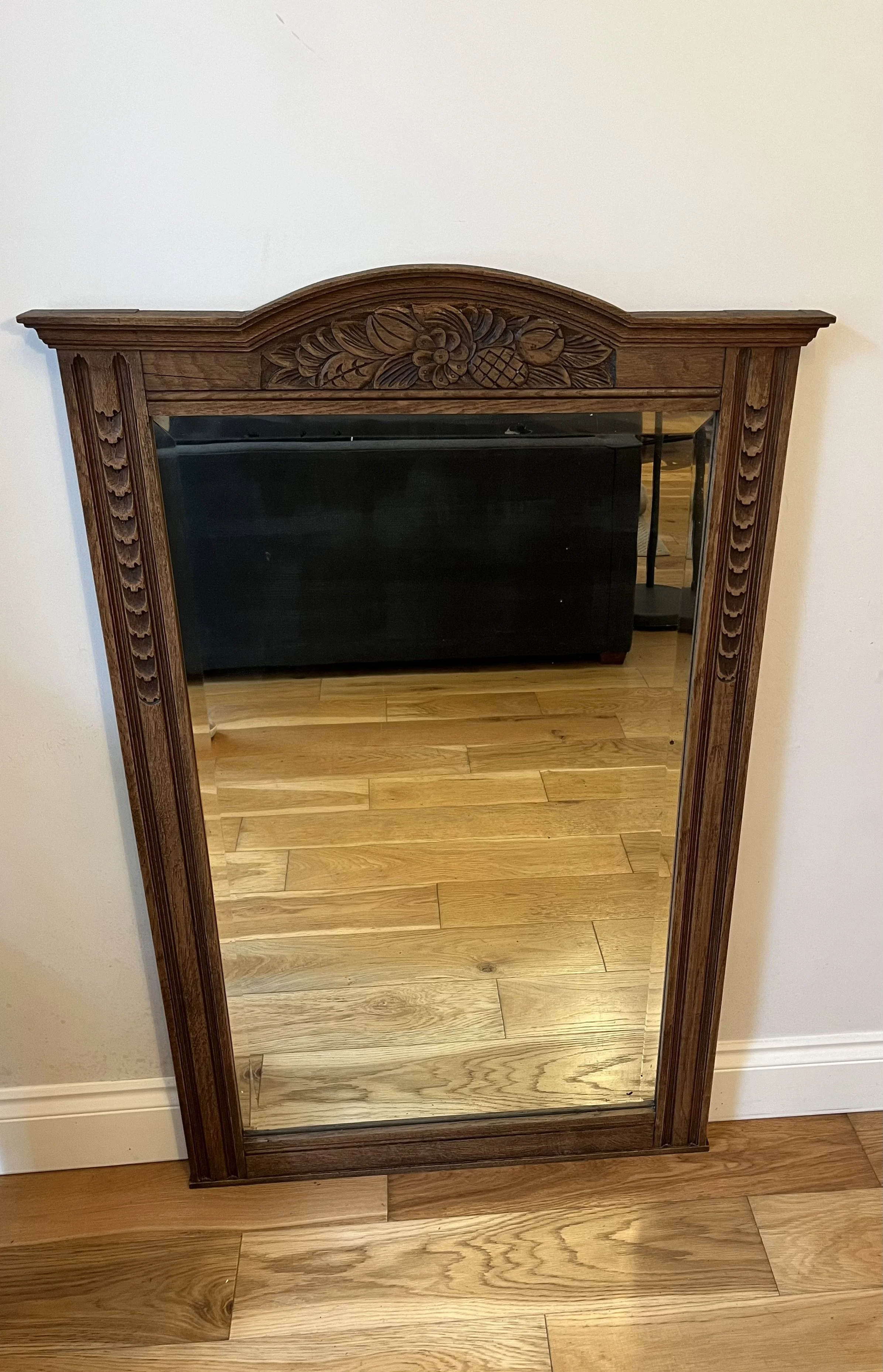 Secondhand vintage art deco mirror
