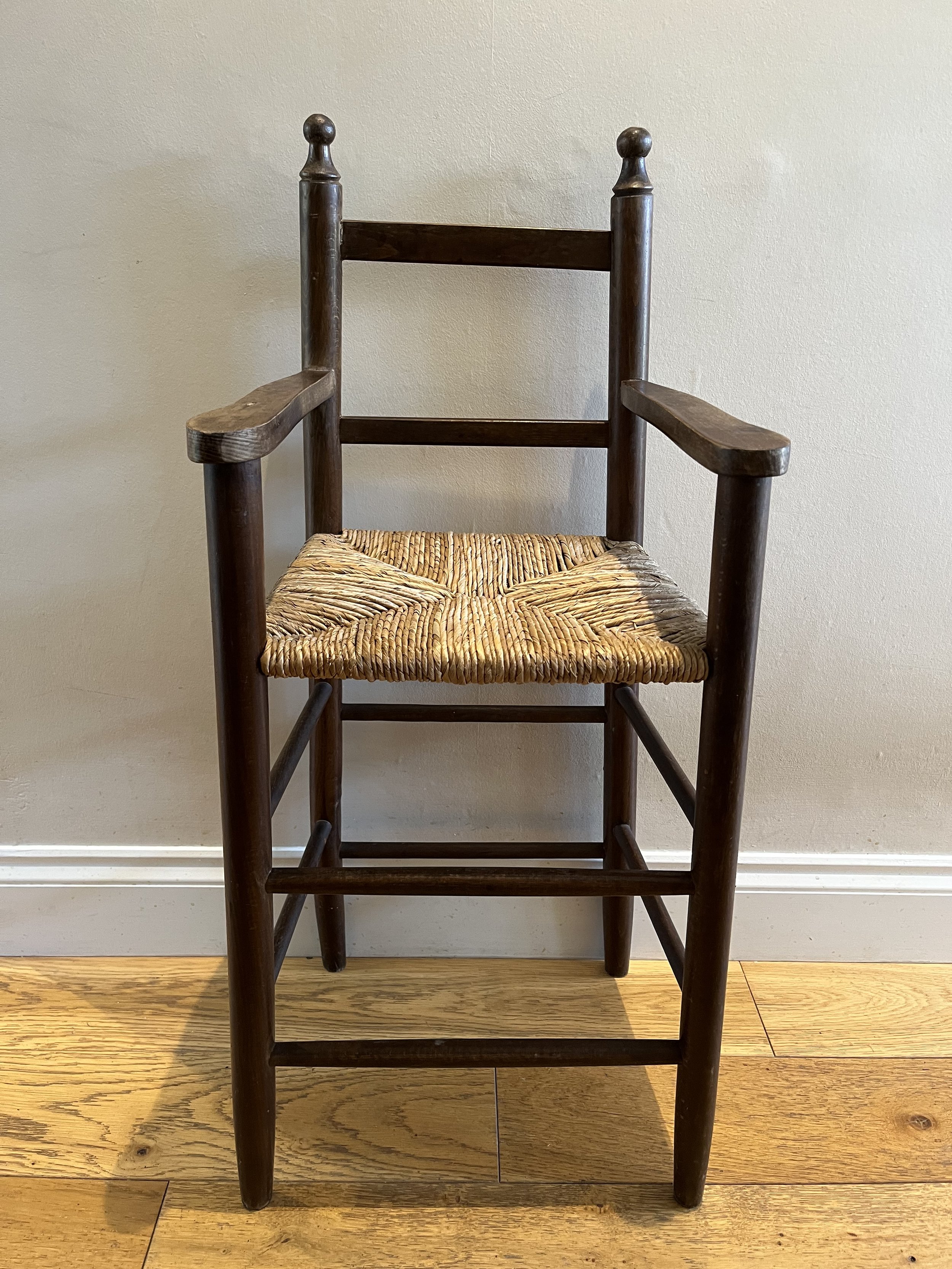 Secondhand vintage children high chair