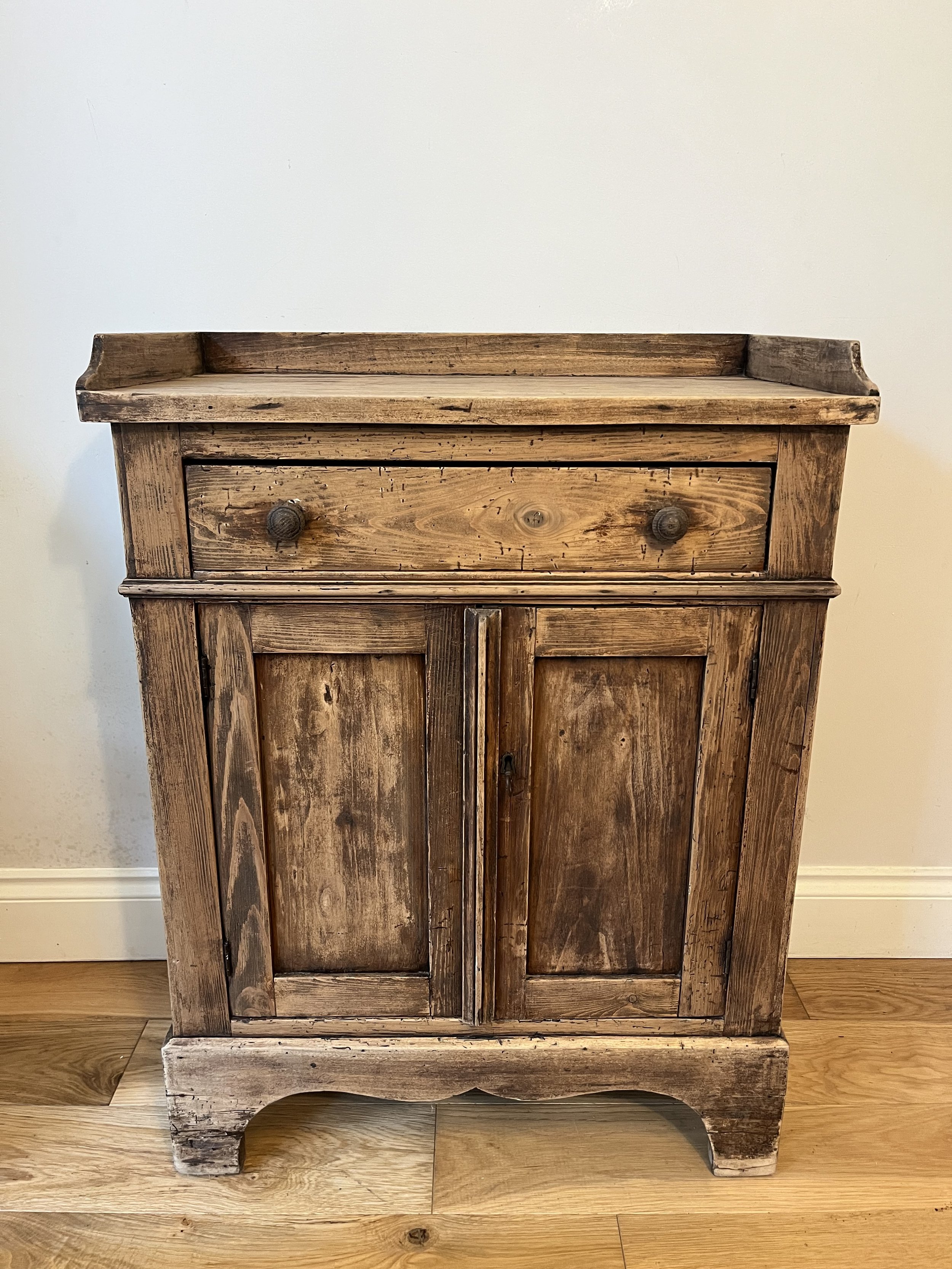 Secondhand vintage pine cupboard