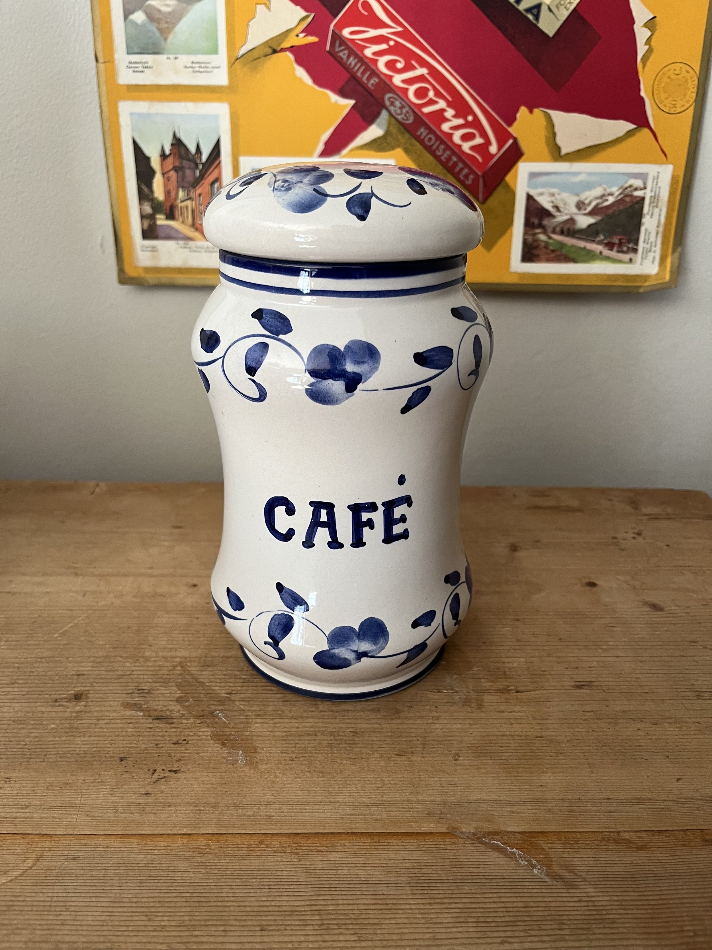Secondhand vintage kitchen spice jars
