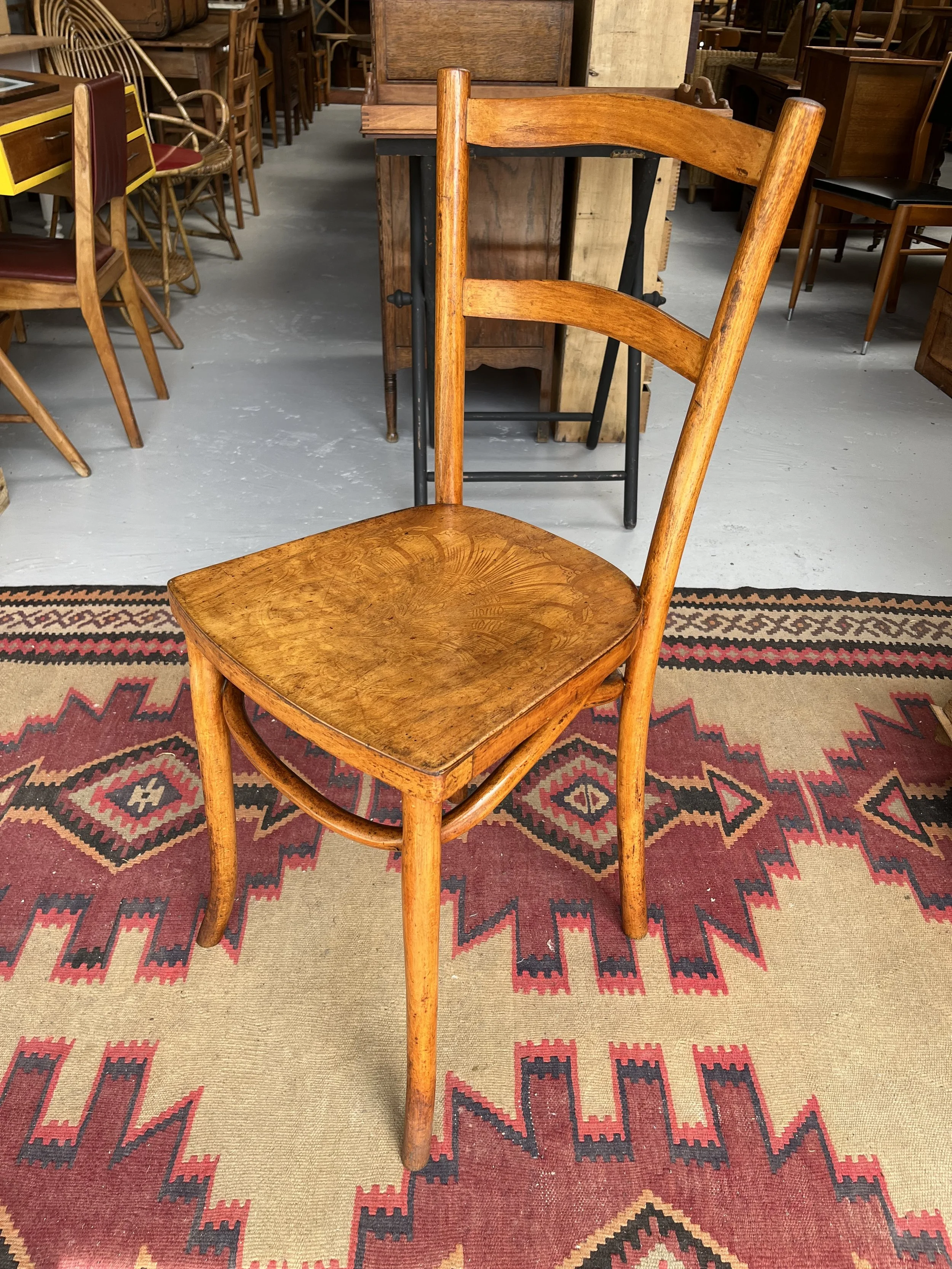 Secondhand vintage art nouveau chair