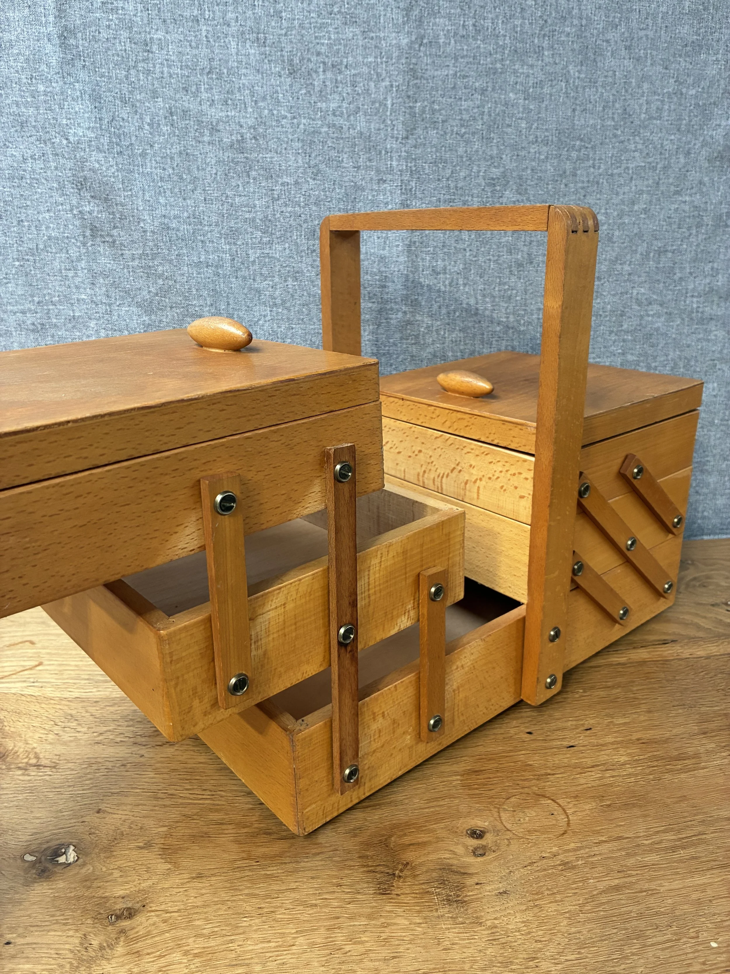 Secondhand vintage sewing box