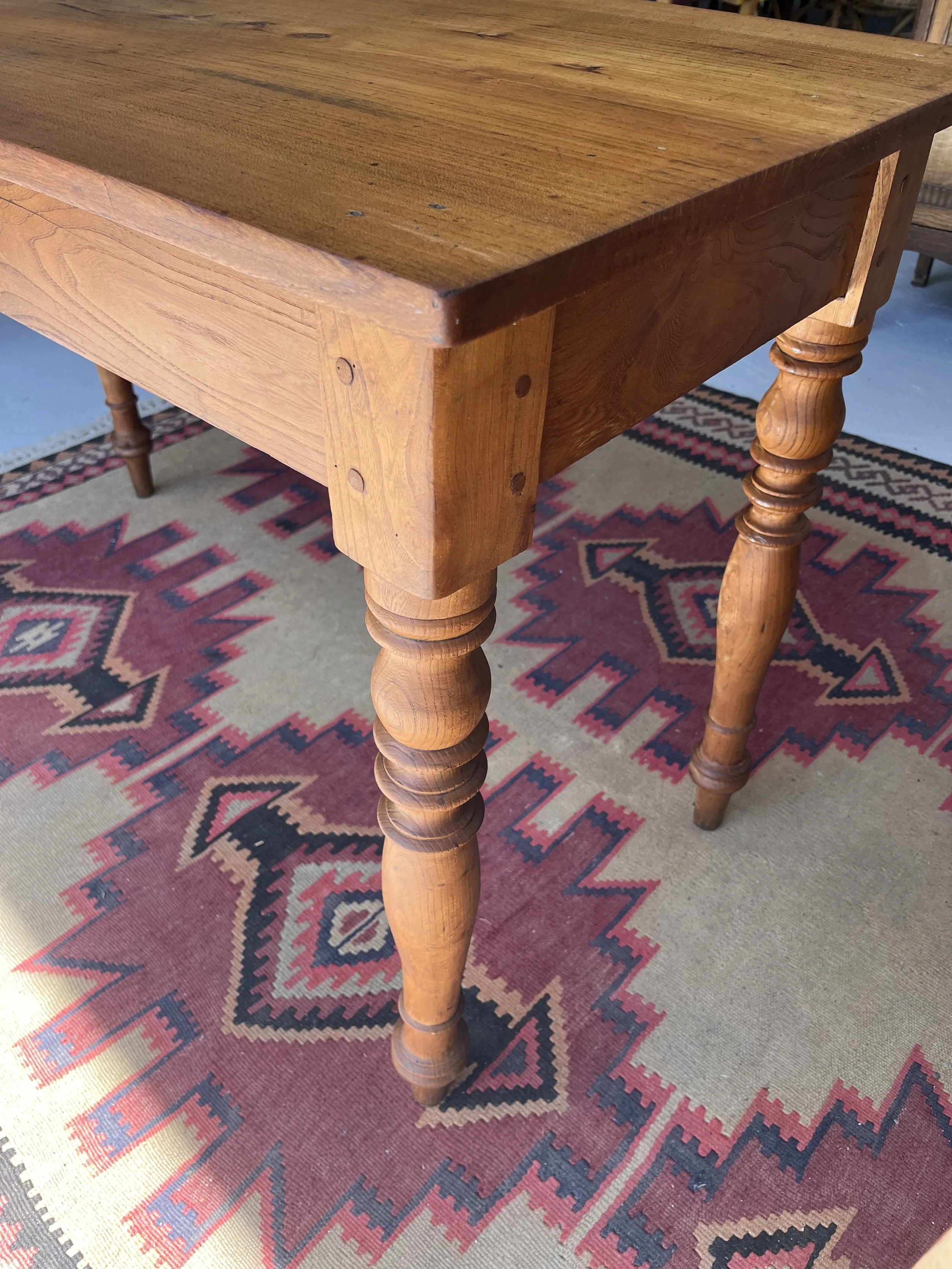 Secondhand vintage rectangular table