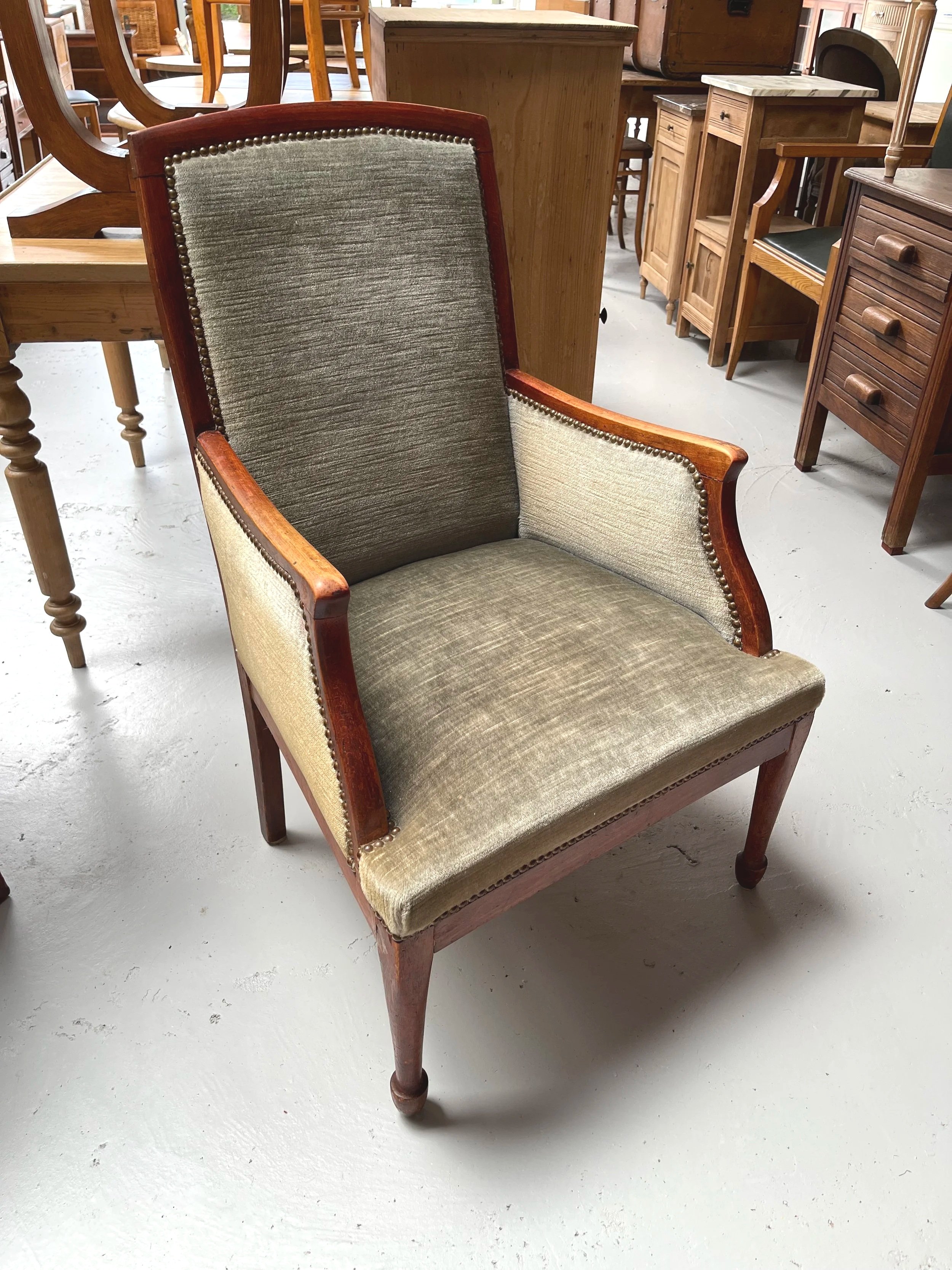 Secondhand vintage armchairs
