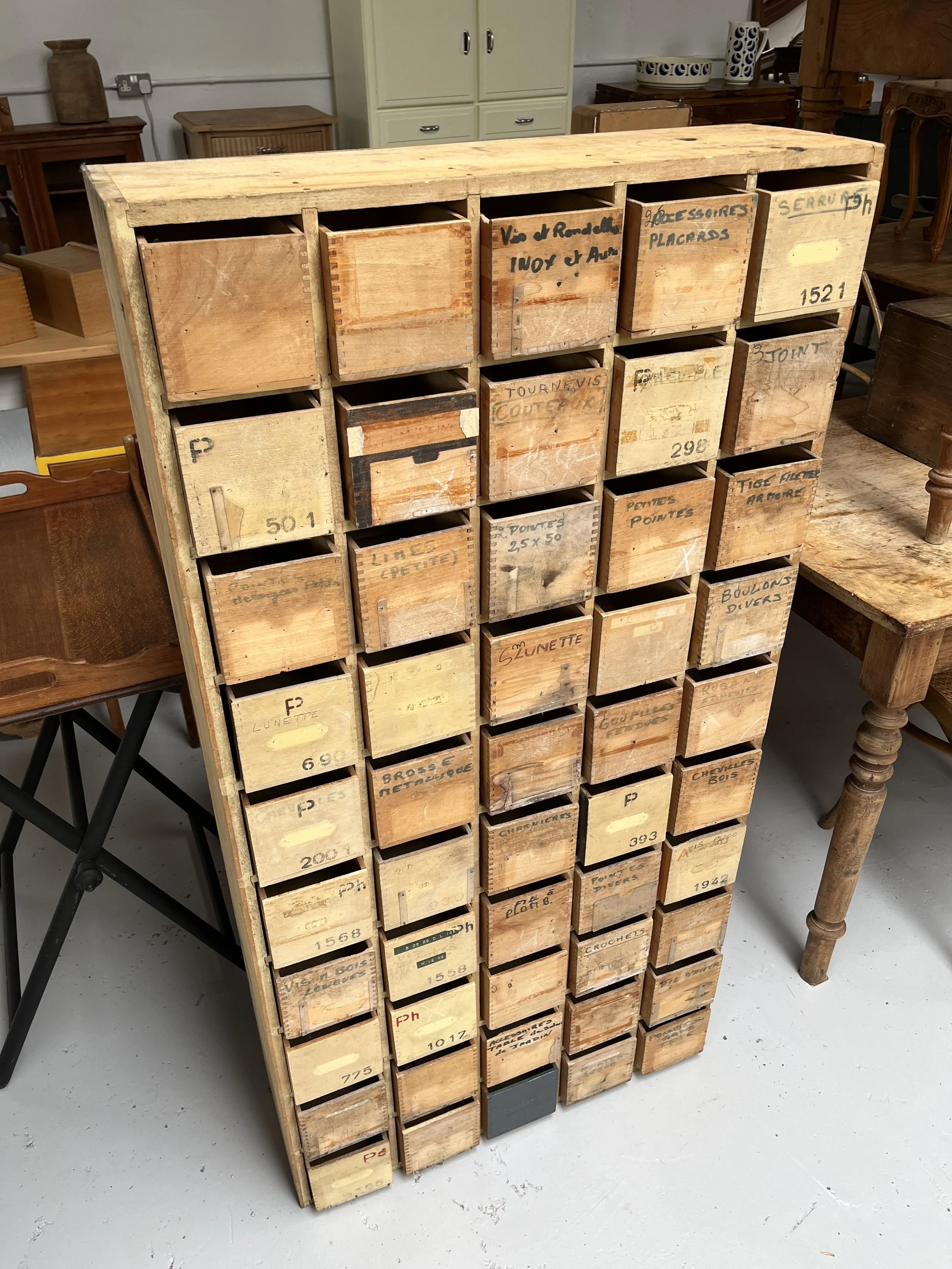 Secondhand vintage industrial cabinet