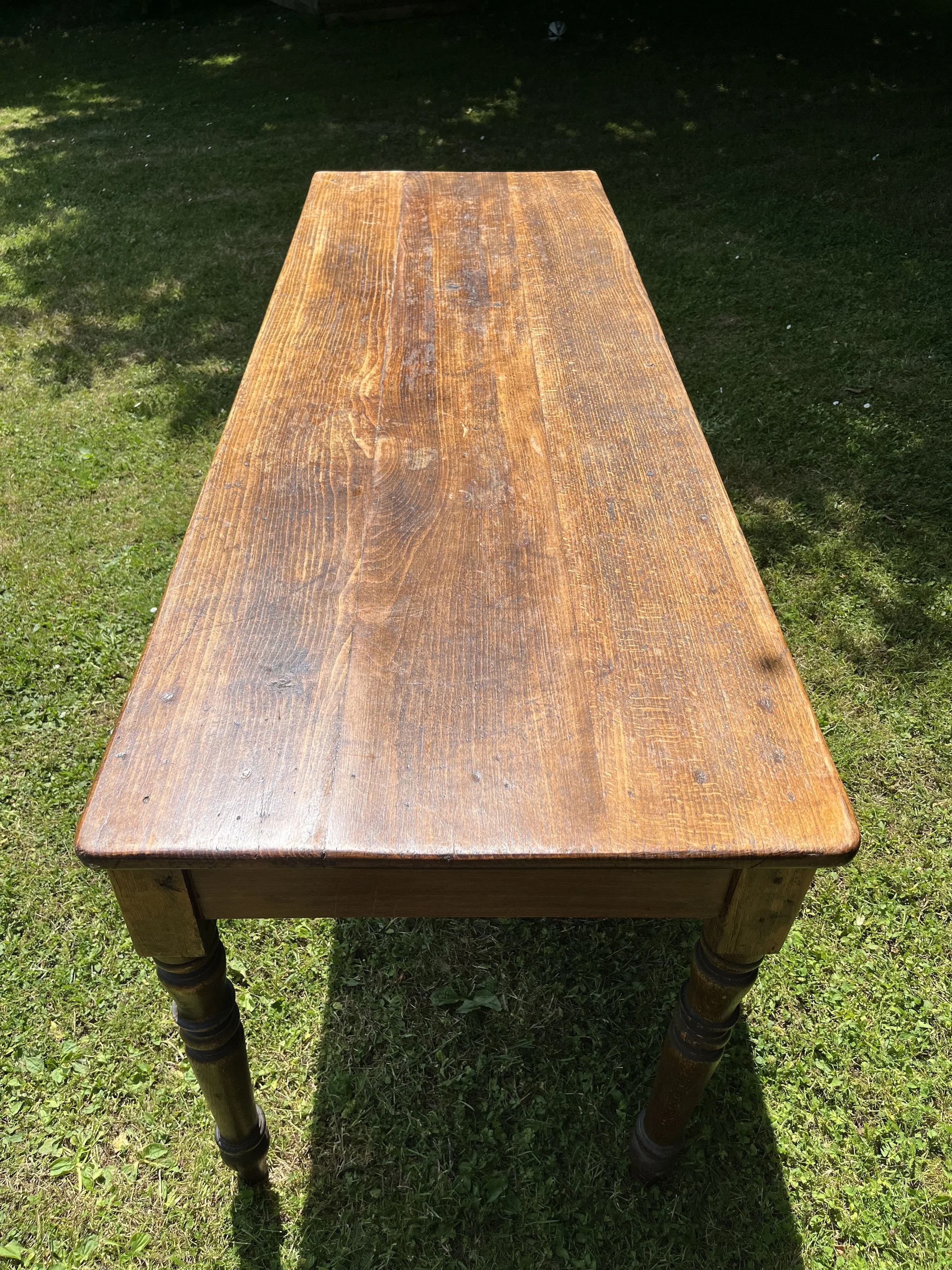 Secondhand vintage long narrow table