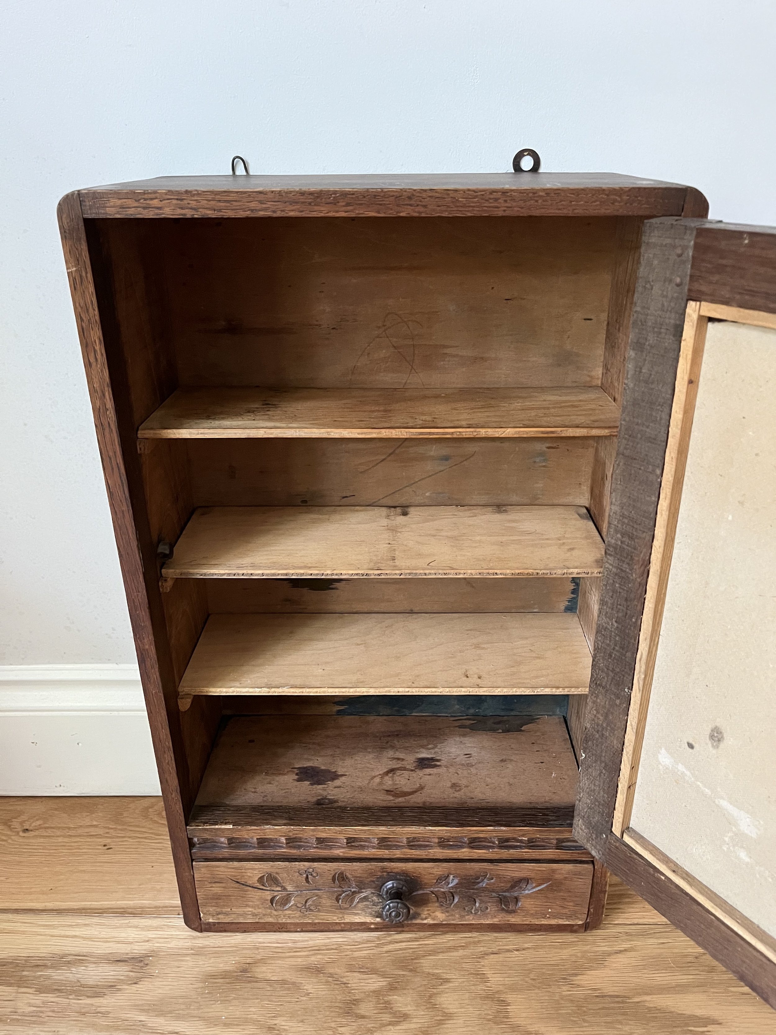 Secondhand vintage apothecary cabinet
