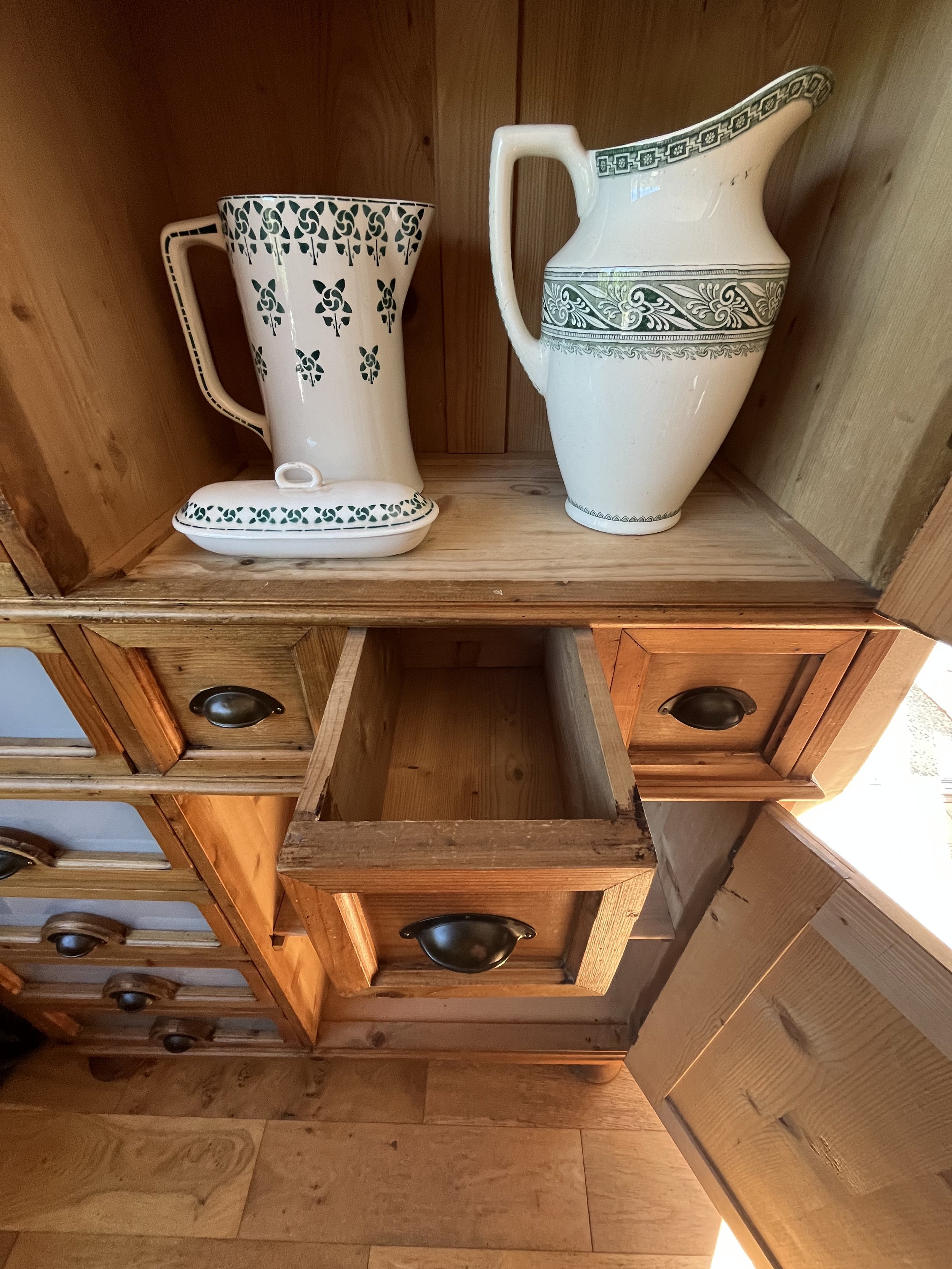 Secondhand vintage pine cabinet