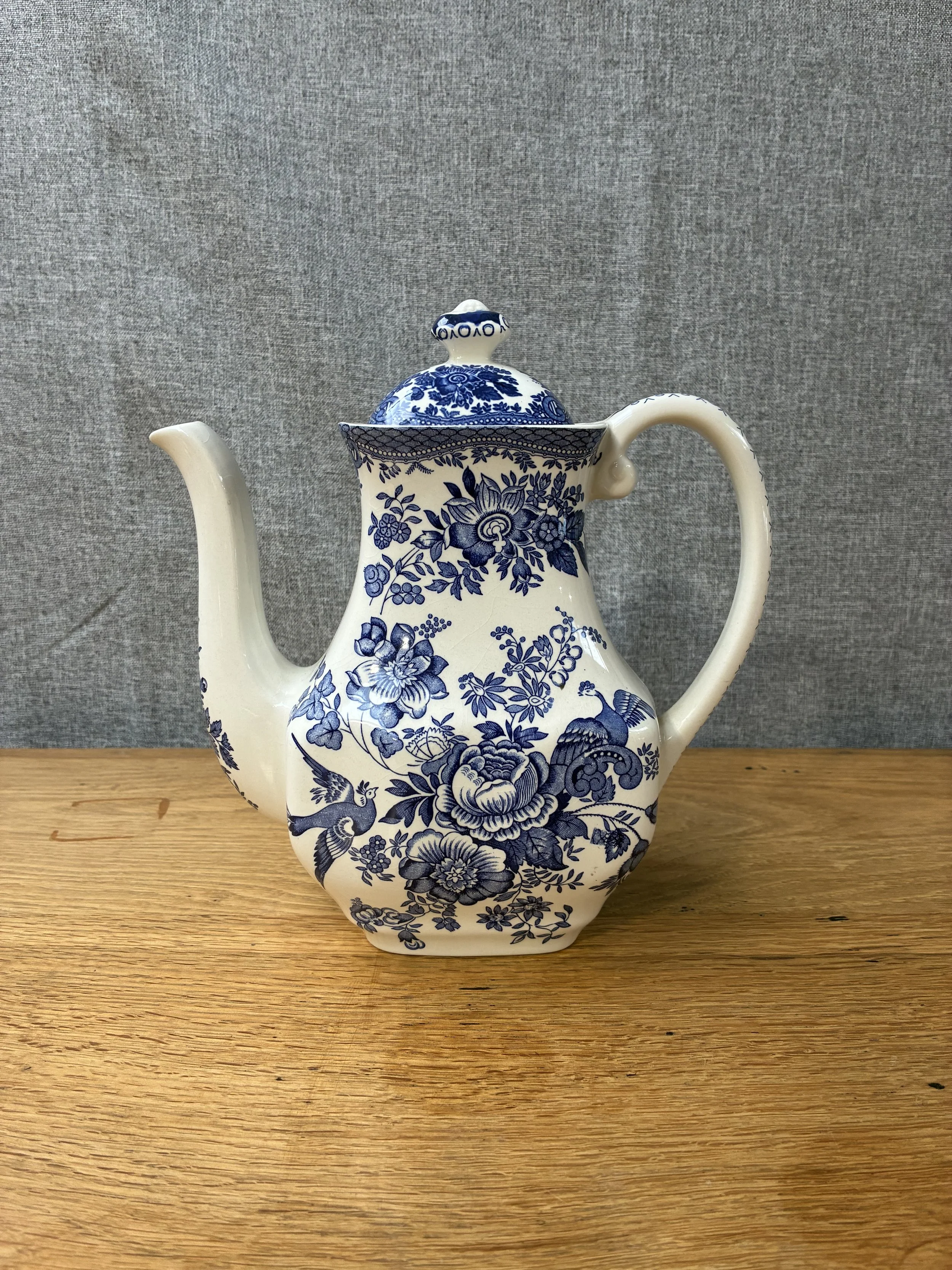Secondhand vintage ceramic teapot coffeepot