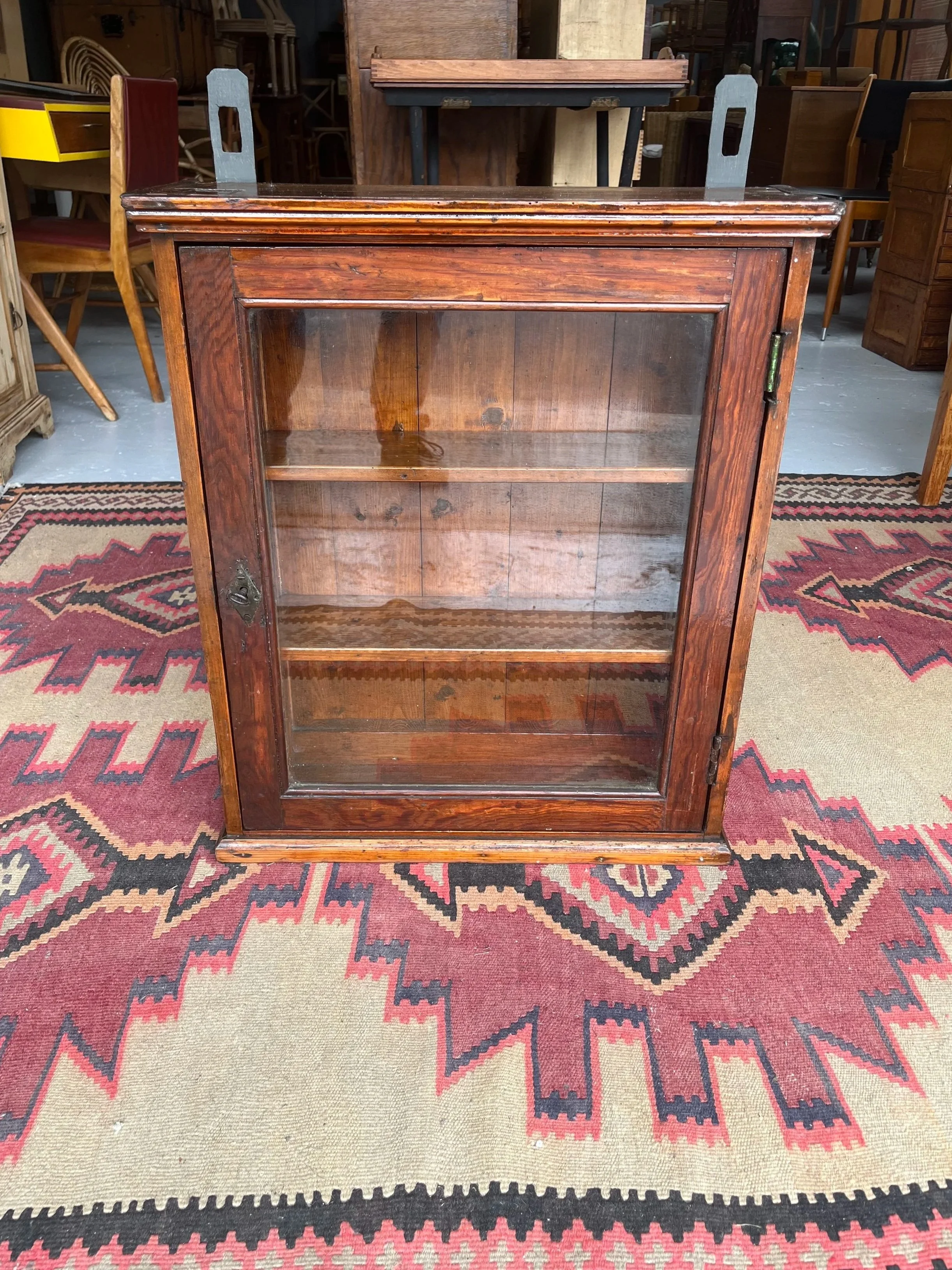 Secondhand vintage wall display cabinet
