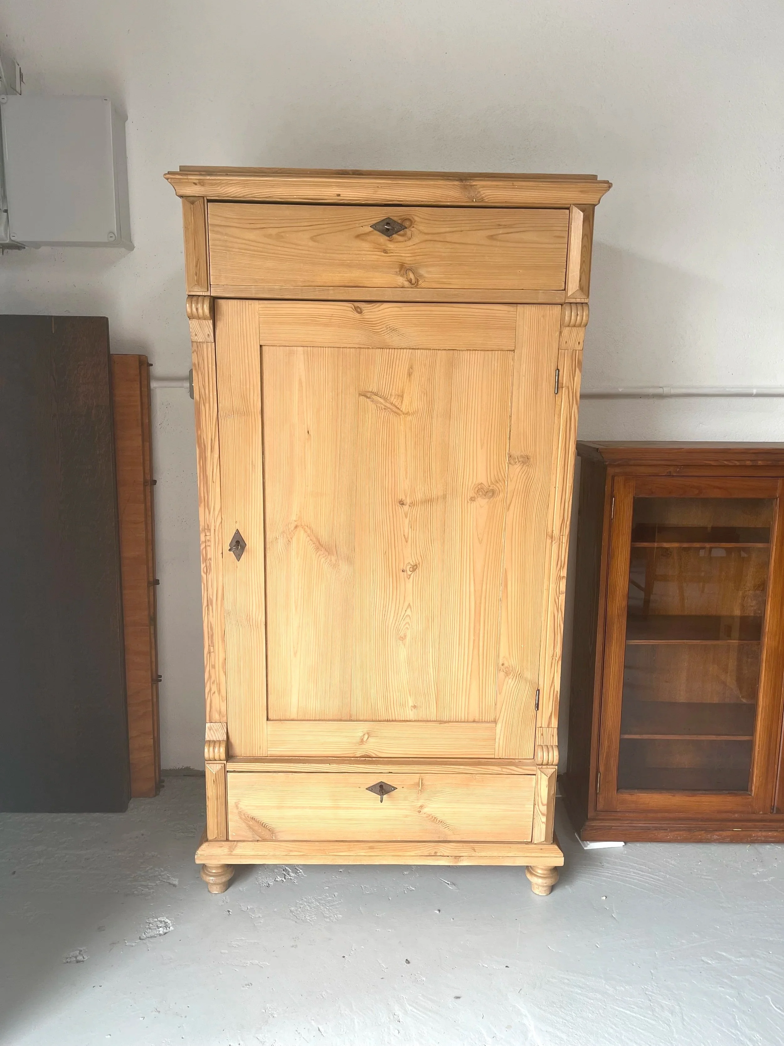 Secondhand vintage pine cabinet