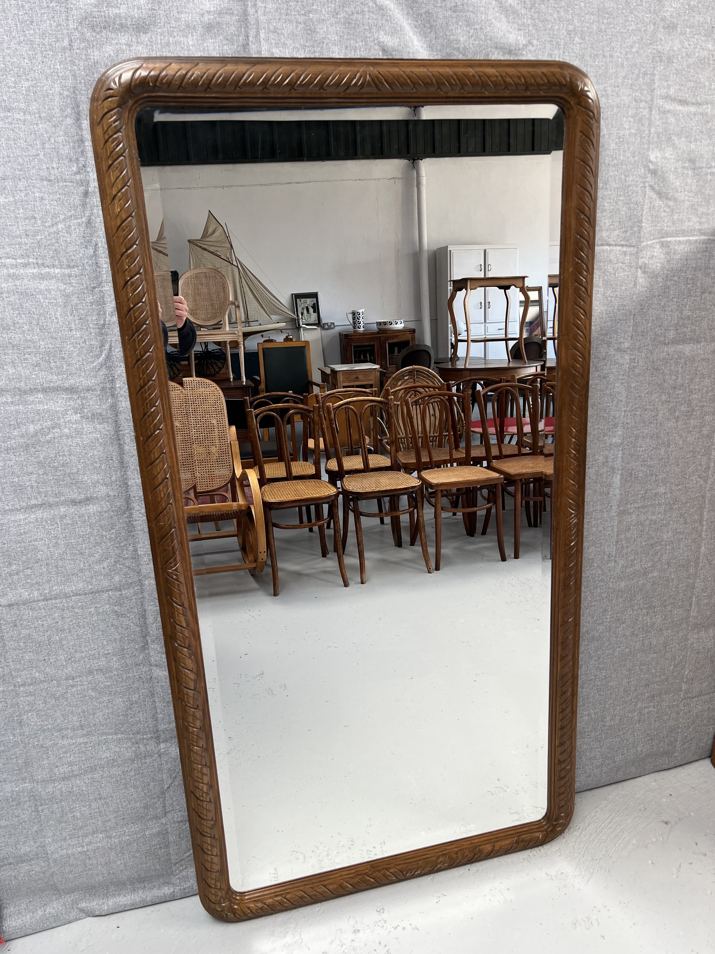 Secondhand vintage large mirror
