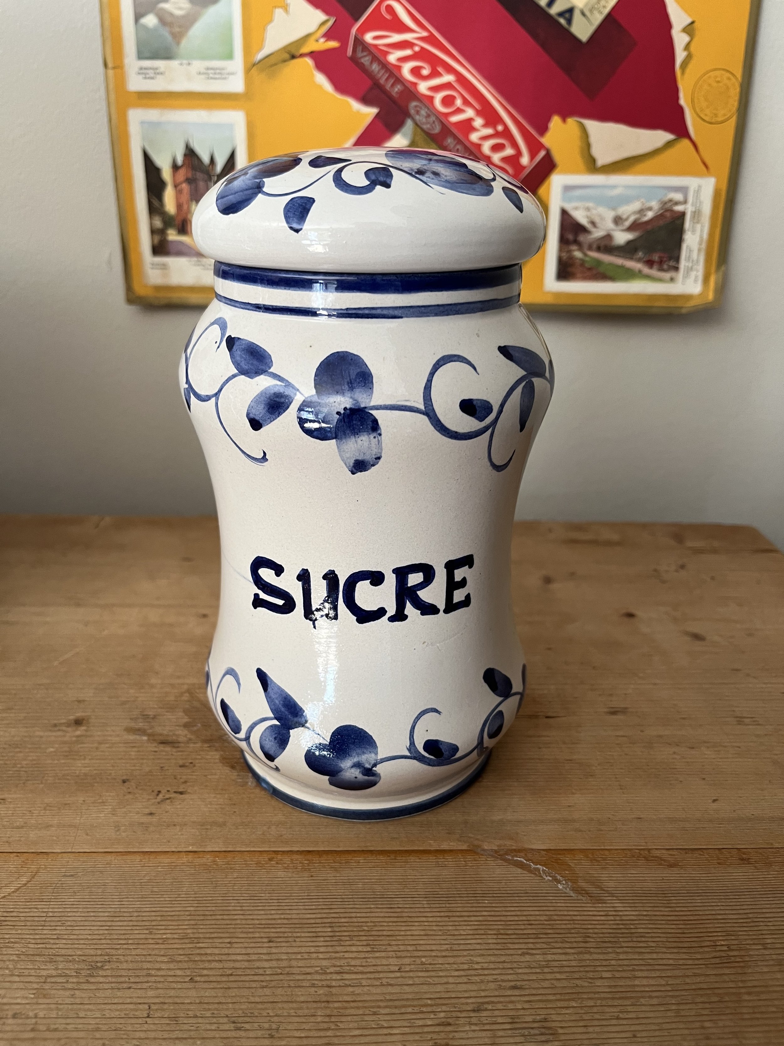 Secondhand vintage kitchen spice jars